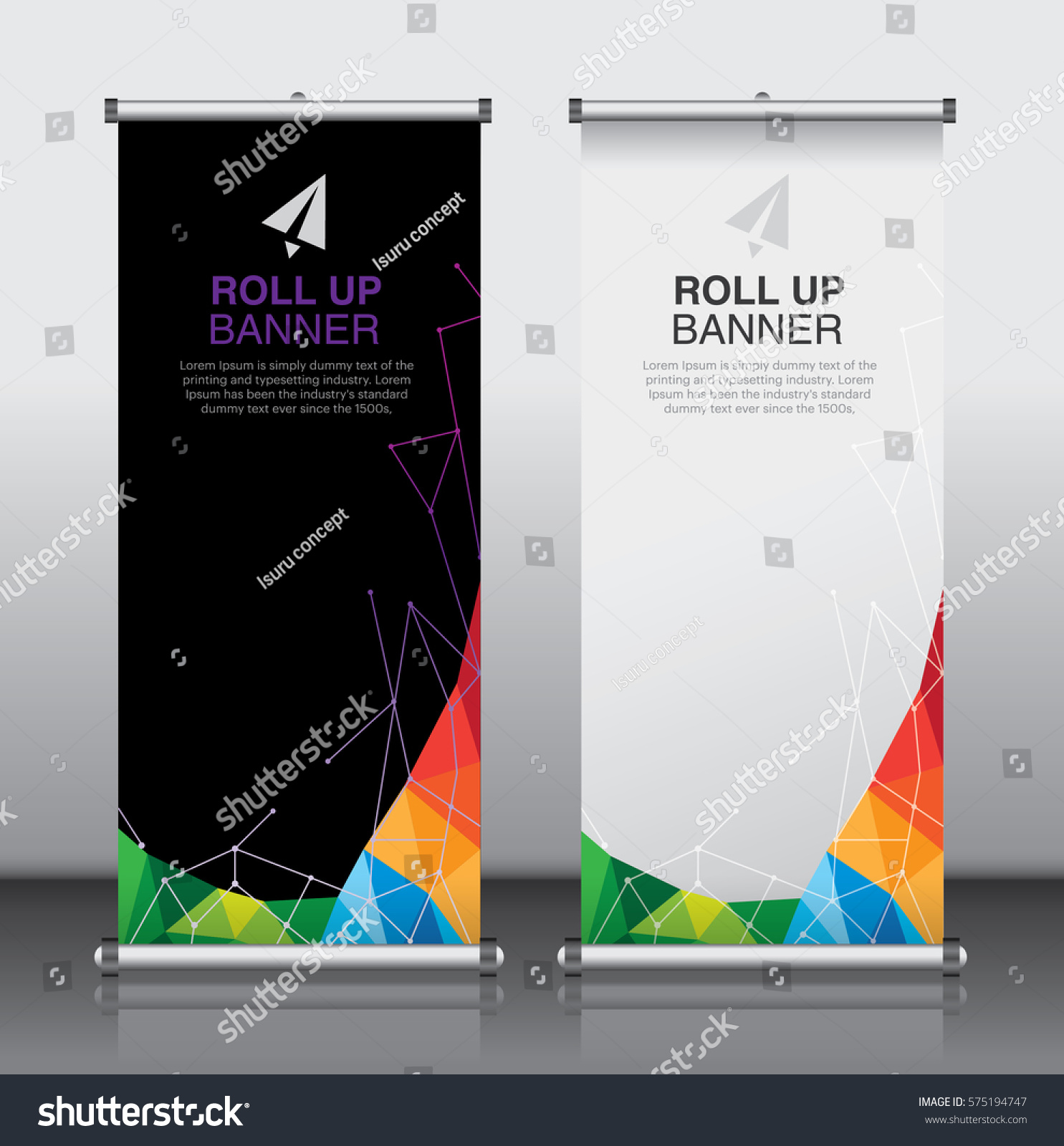  Roll Brochure Flyer Banner Design Template Stock Vector 