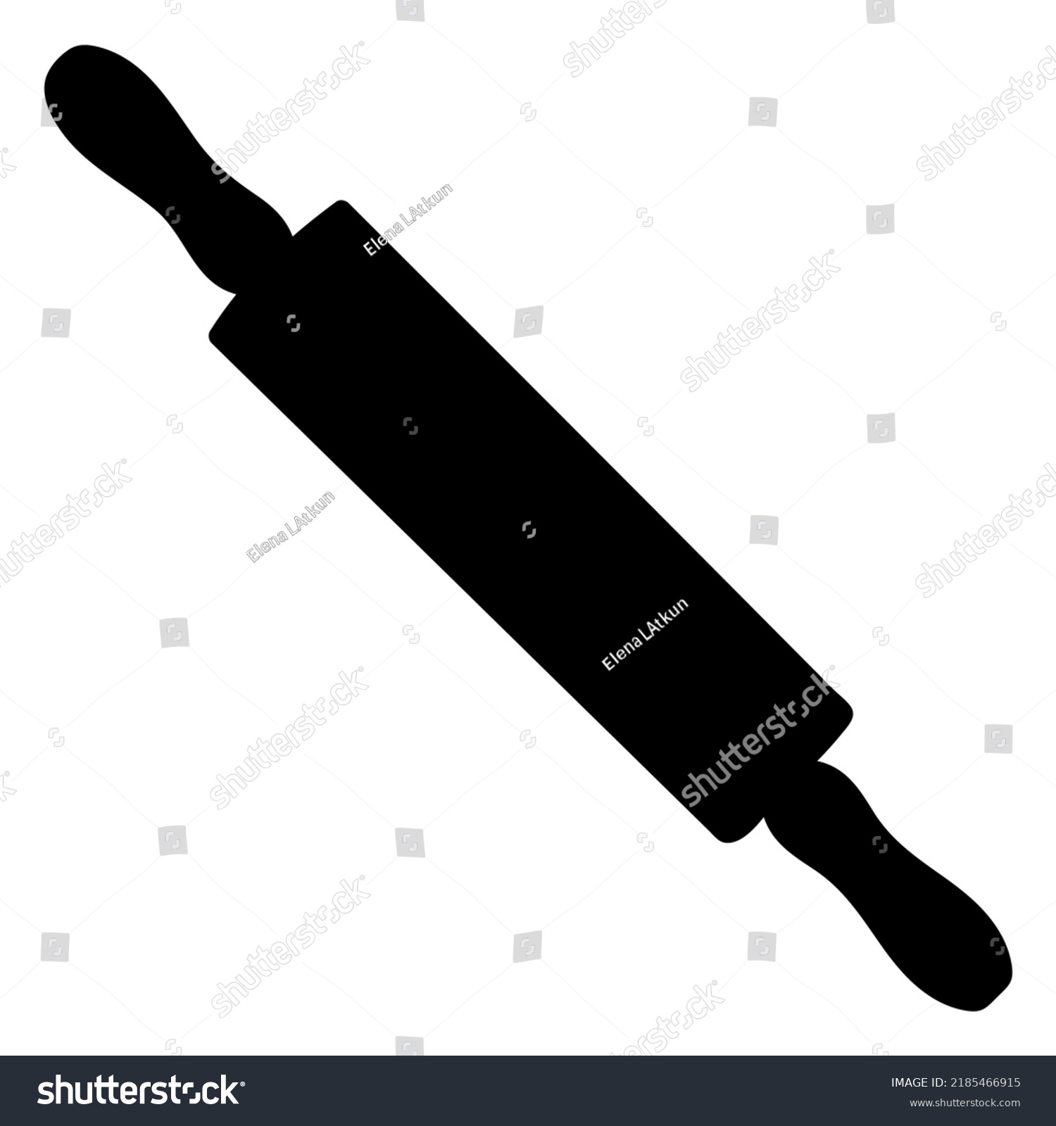 SVG of Rolling Pin Silhouette. High quality vector svg