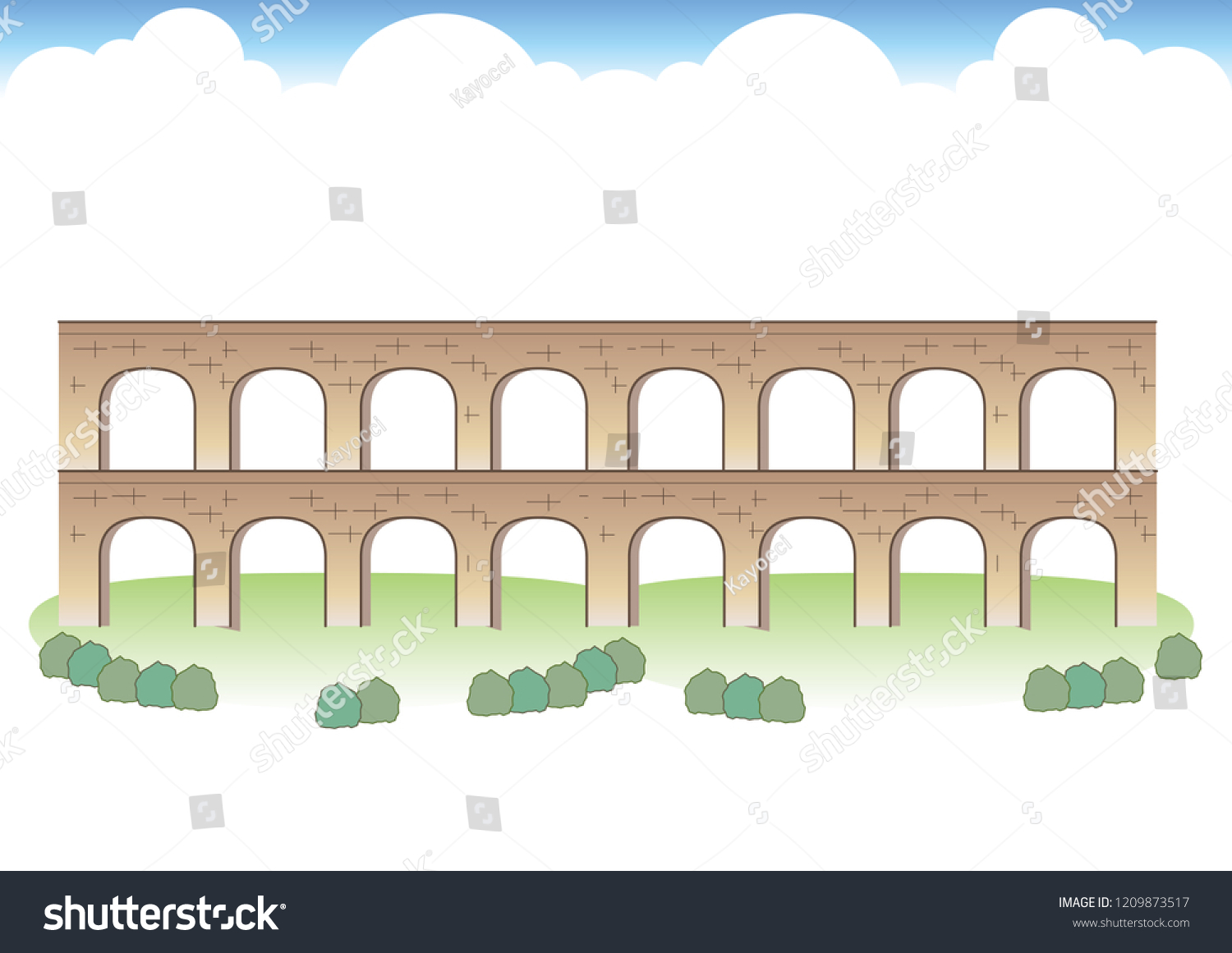 SVG of Roman Aqueduct Images svg