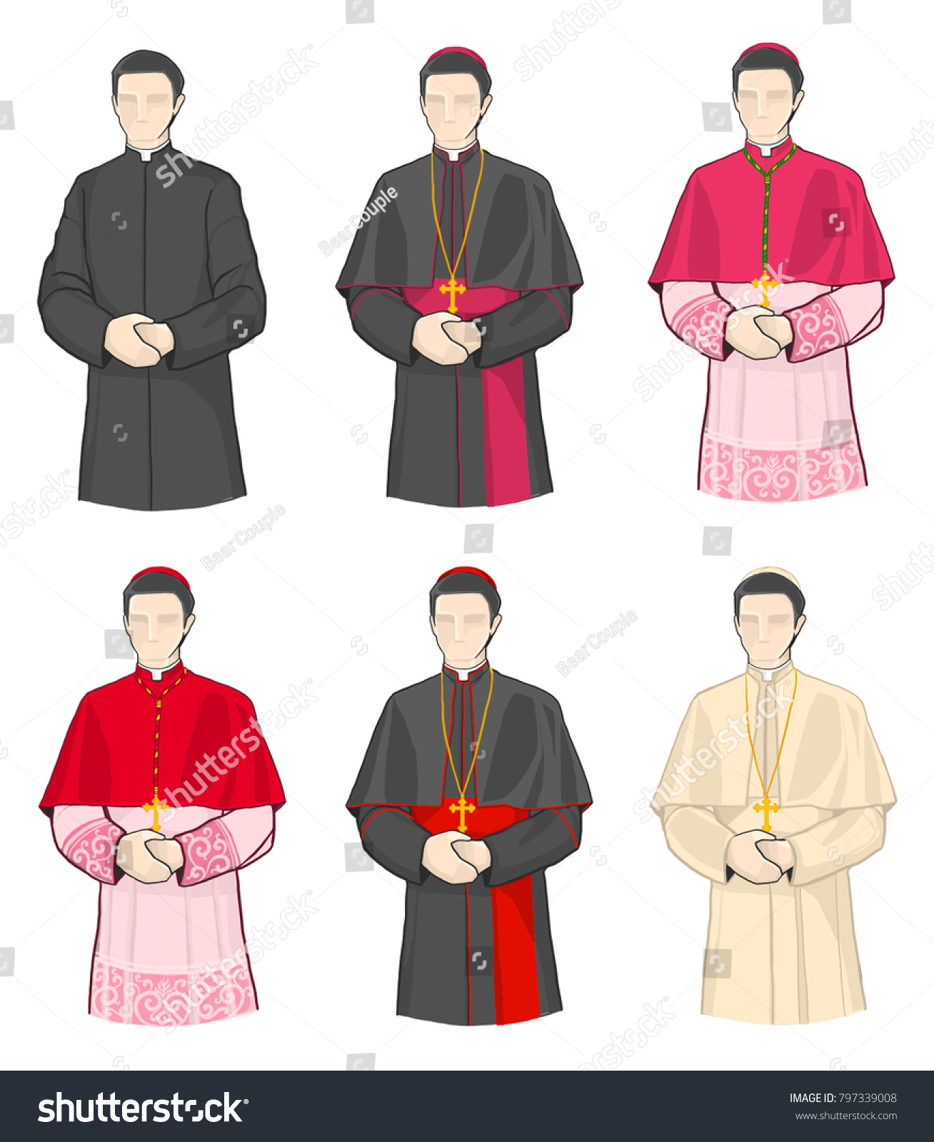 Roman Catholic Uniforms Stock Vector (Royalty Free) 797339008 ...