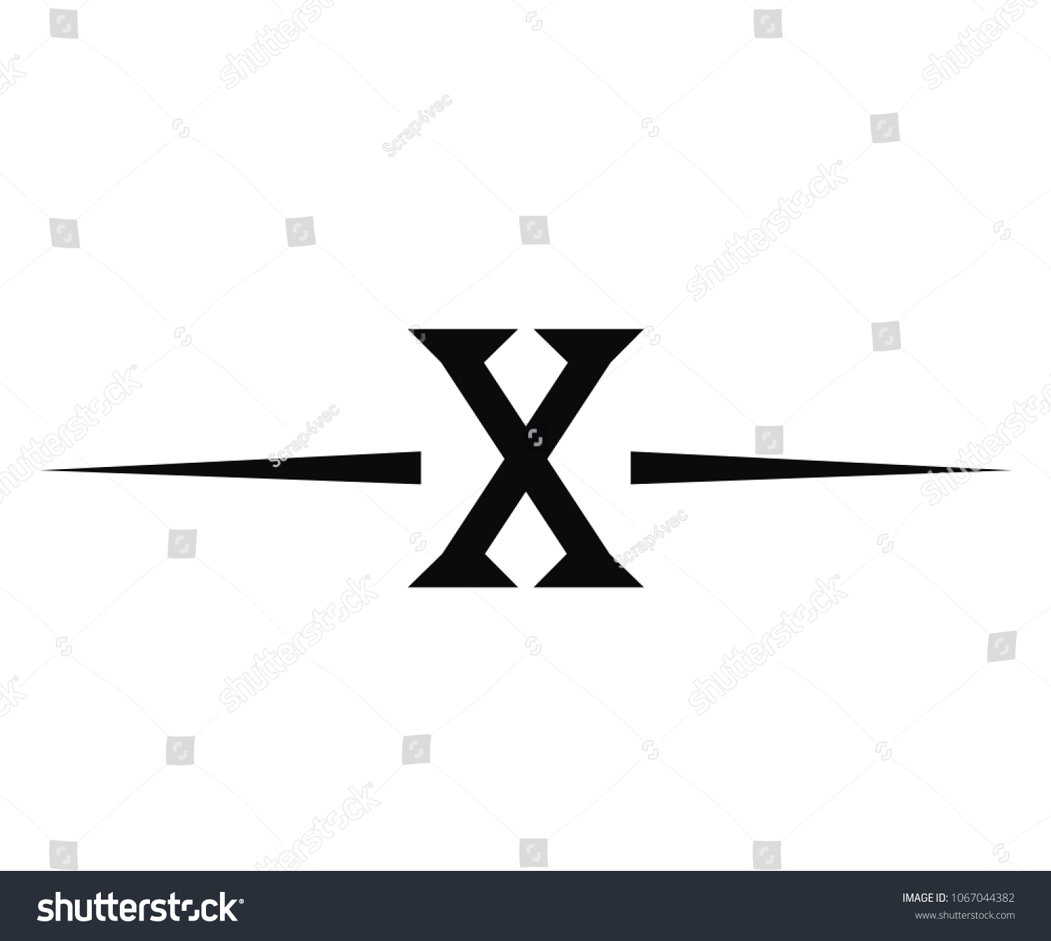 Roman Numerical Number 10 Type Ten Stock Vector (Royalty Free) 1067044382