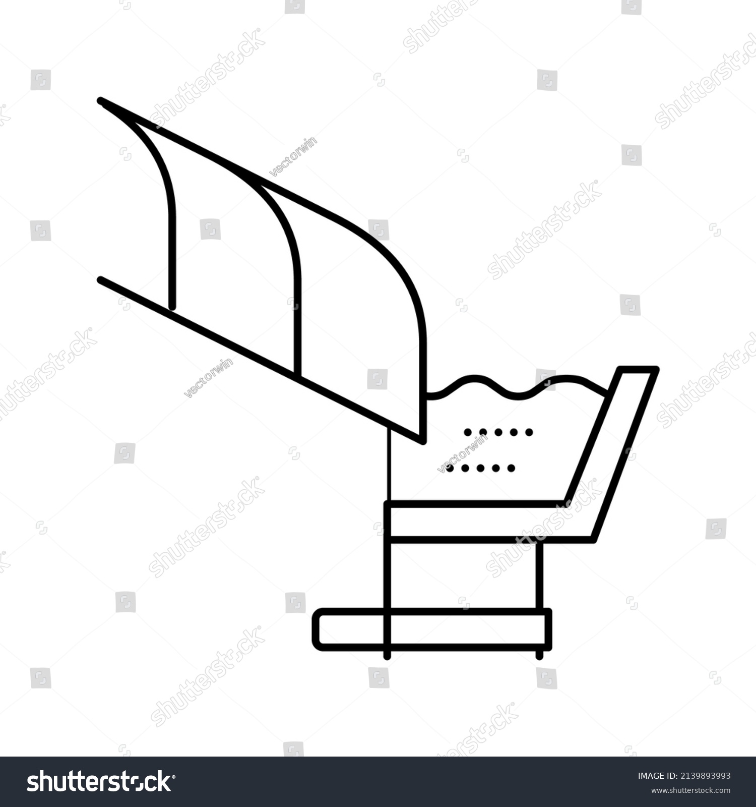 Roof Drainage System Line Icon Vector Stock Vector (Royalty Free ...