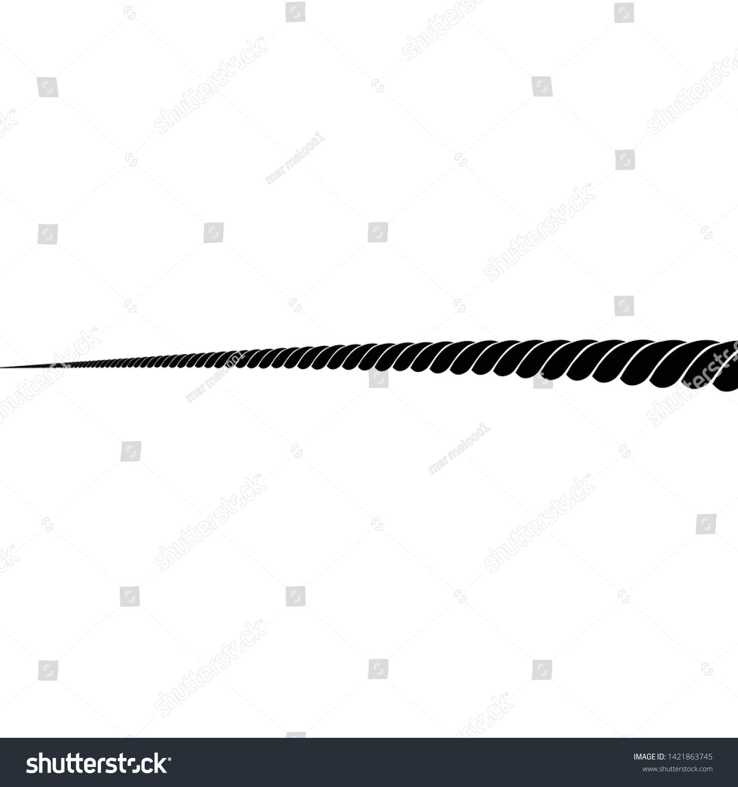 Rope Vector Illustration Stock Vector (Royalty Free) 1421863745 ...