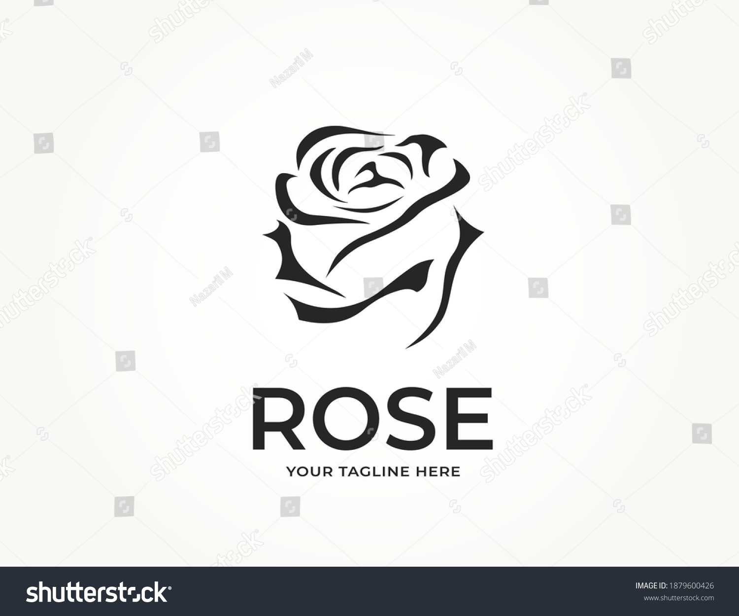 Rose Logo Template Romantic Love Symbol Stock Vector Royalty Free Rose Logo Template Romantic Love Symbol Stock Vector Royalty Free