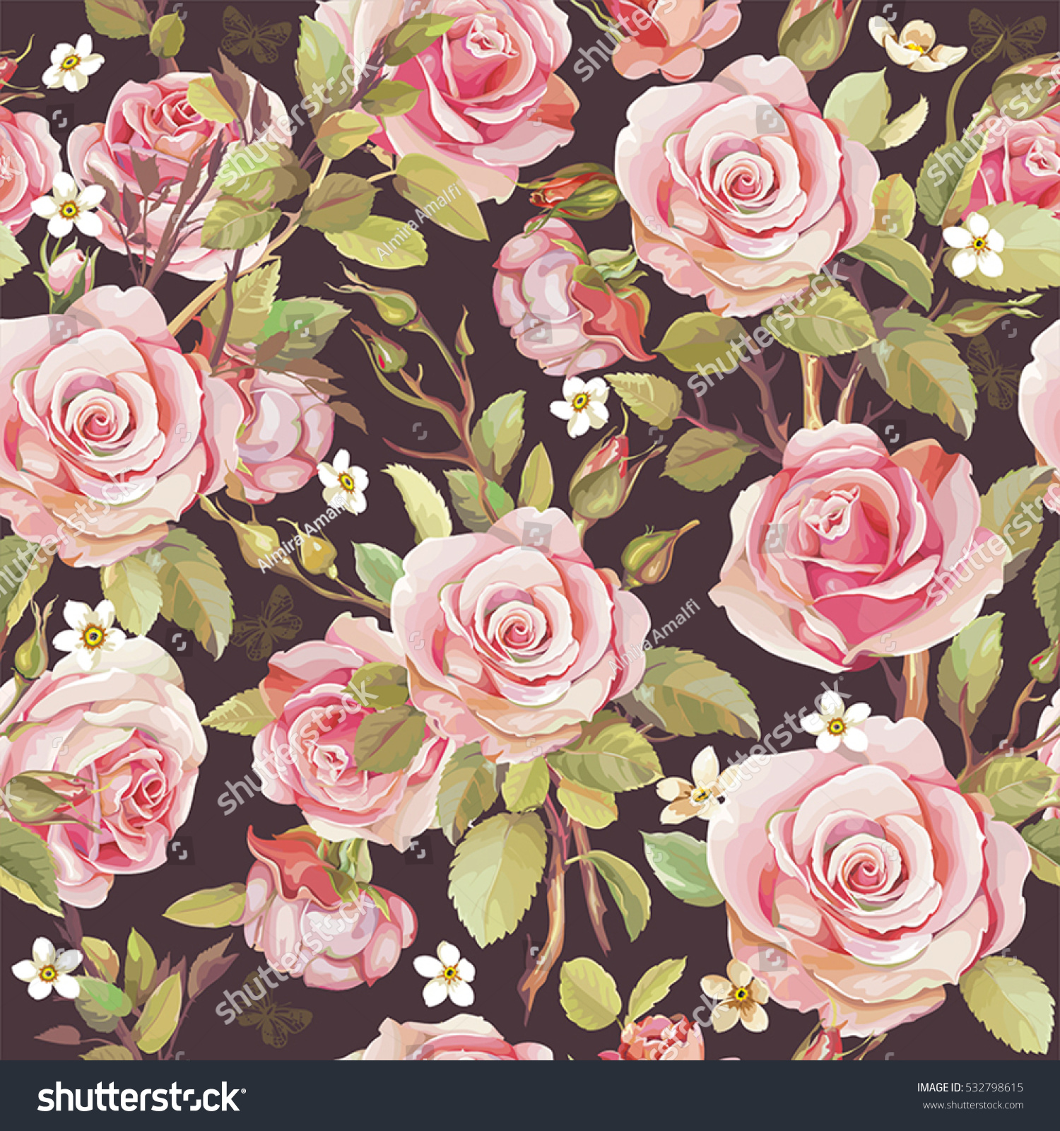 Victorian Rose Wallpaper Patterns