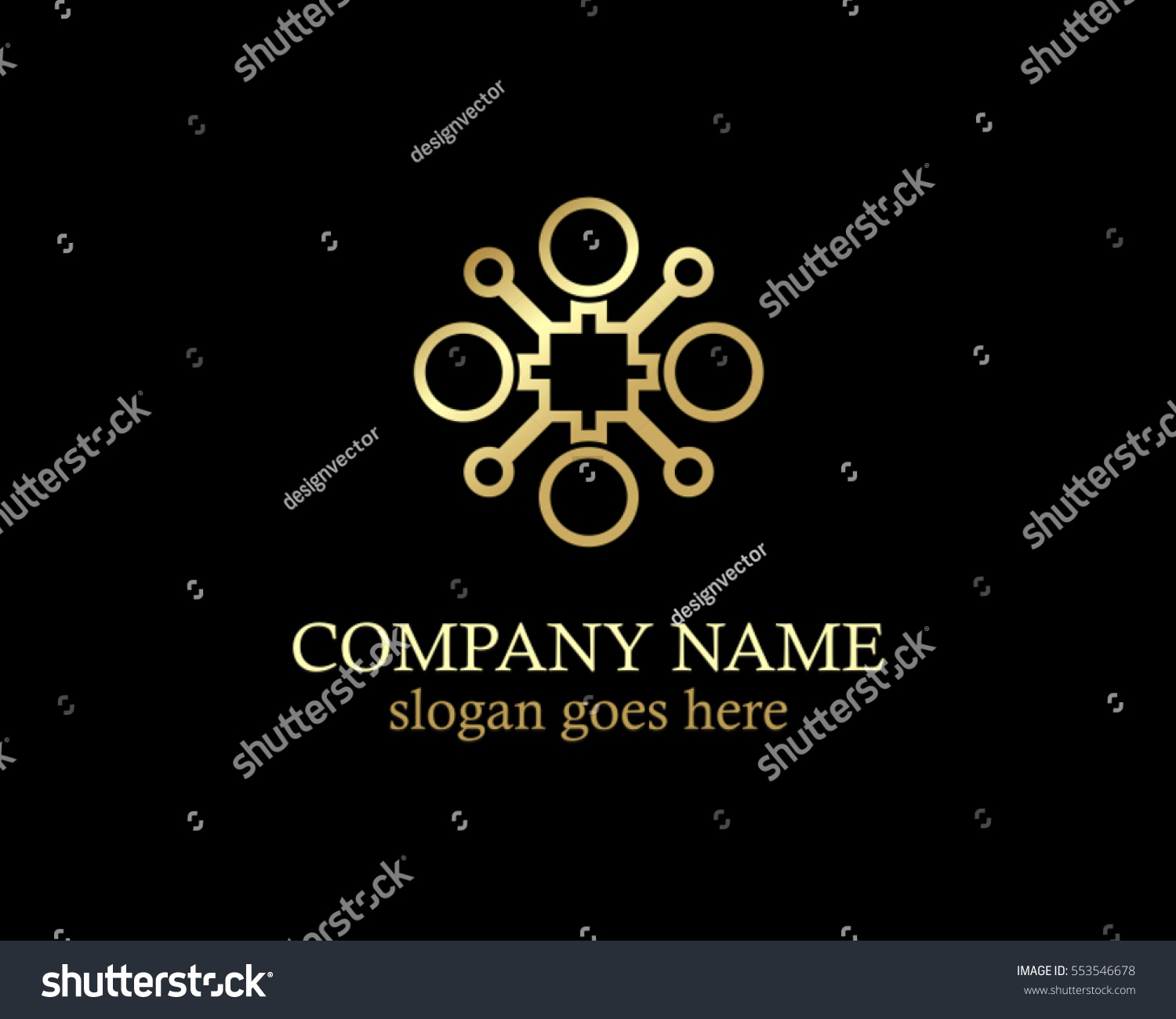 Round Abstract Target Logo Stock Vector (Royalty Free) 553546678 ...