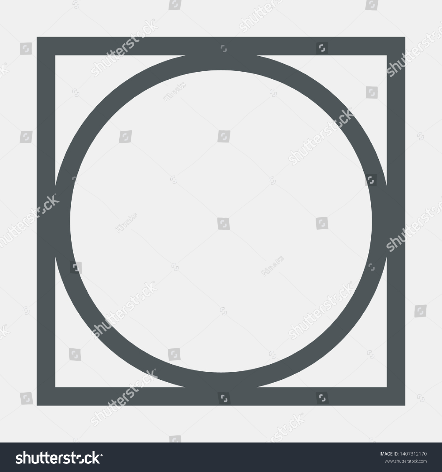 SVG of Round cube frame vector illustration cut svg