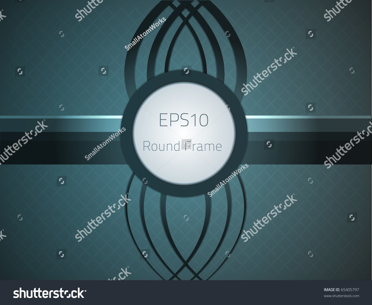 Round Frame Your Design Fully Vector Stock Vector (Royalty Free ...