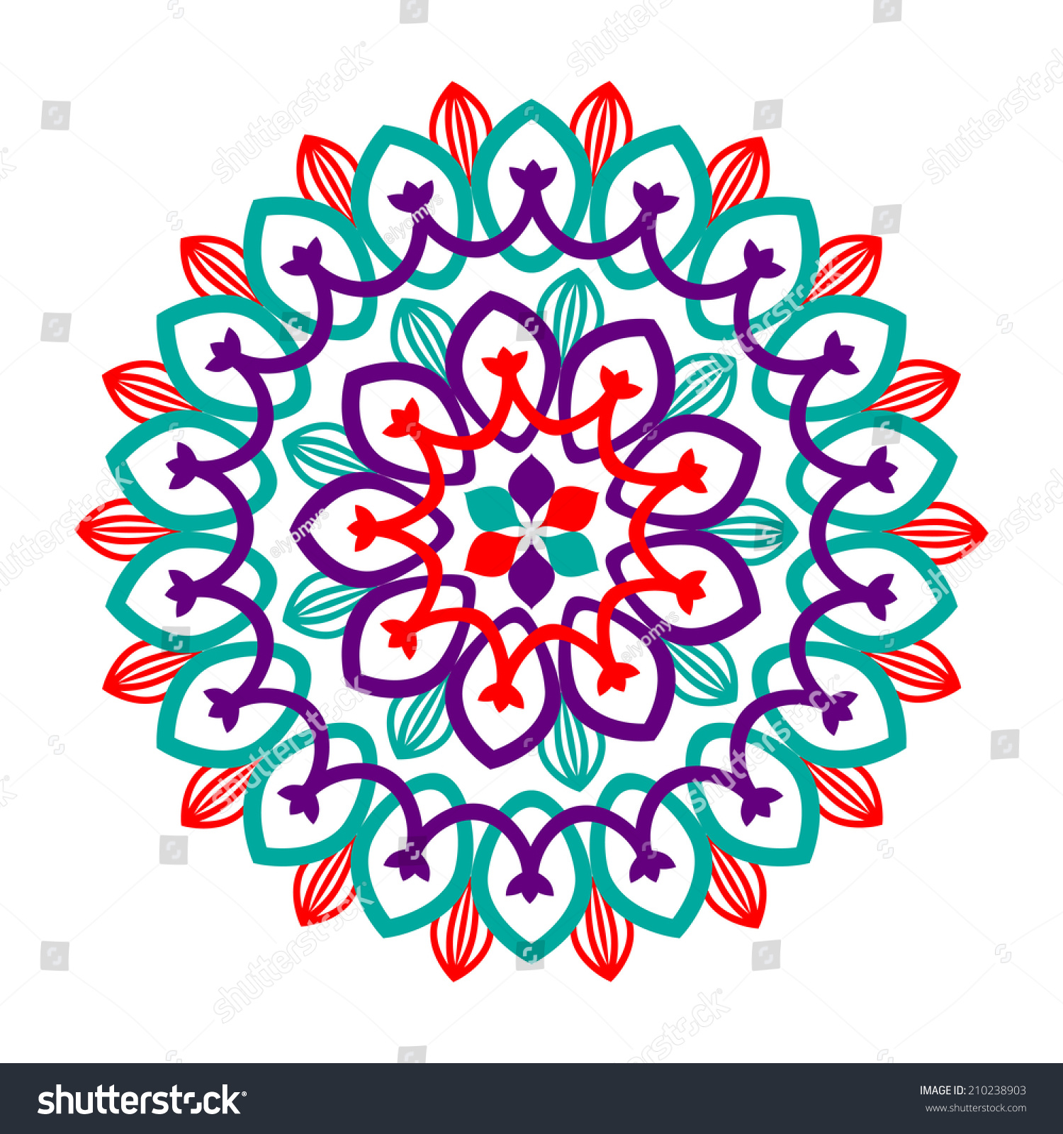 Round Framework Decorative Ornament Stock Vector (Royalty Free ...