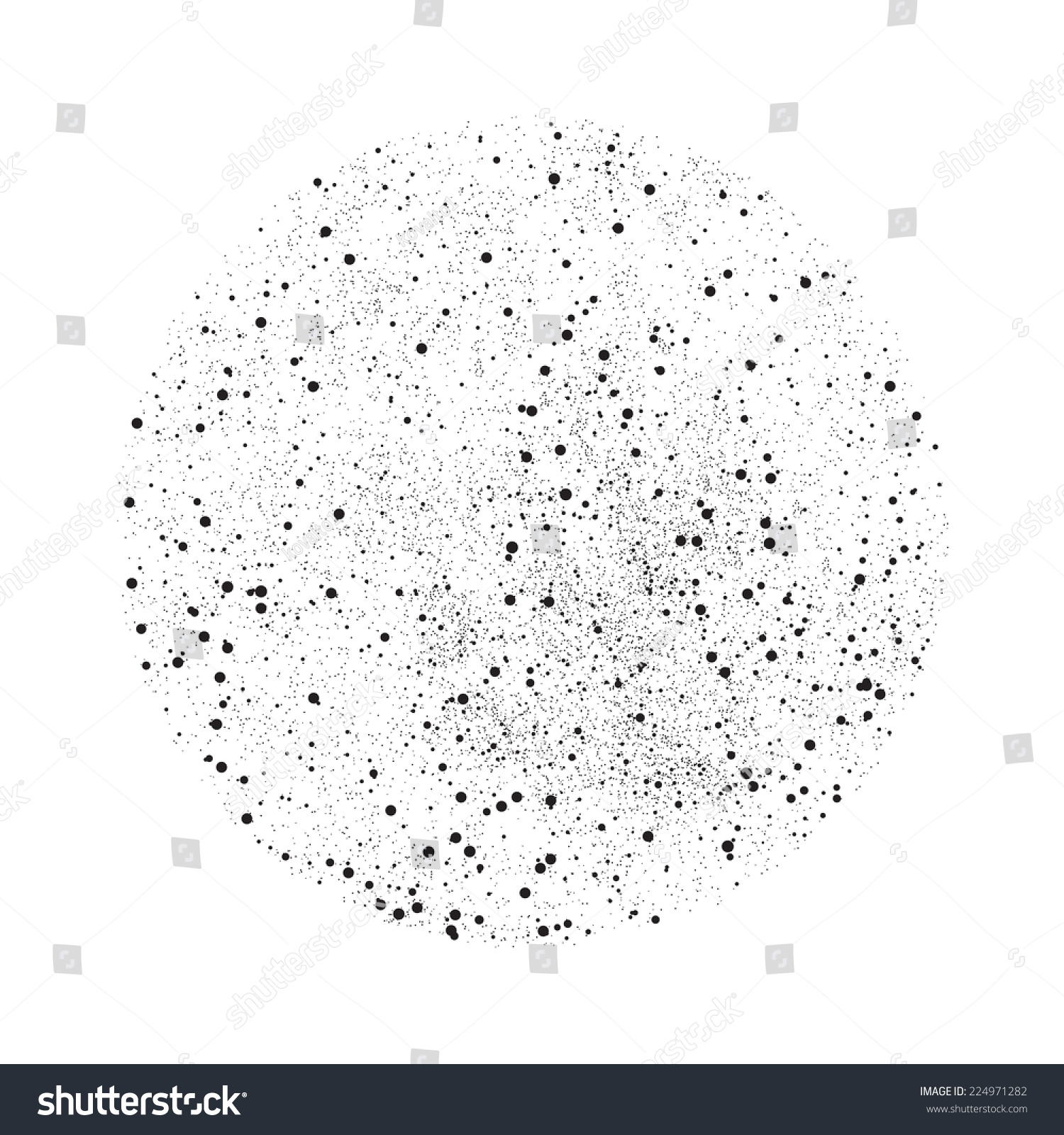 Round Halftone Pattern, Circle, Vector - 224971282 : Shutterstock