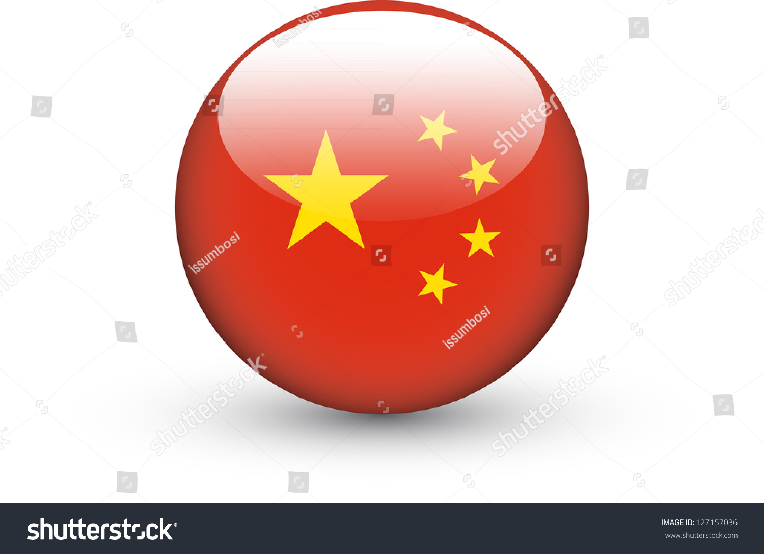 Round Icon National Flag China Isolated Stock Vector Royalty Free Round Icon National Flag China Isolated Stock Vector Royalty Free