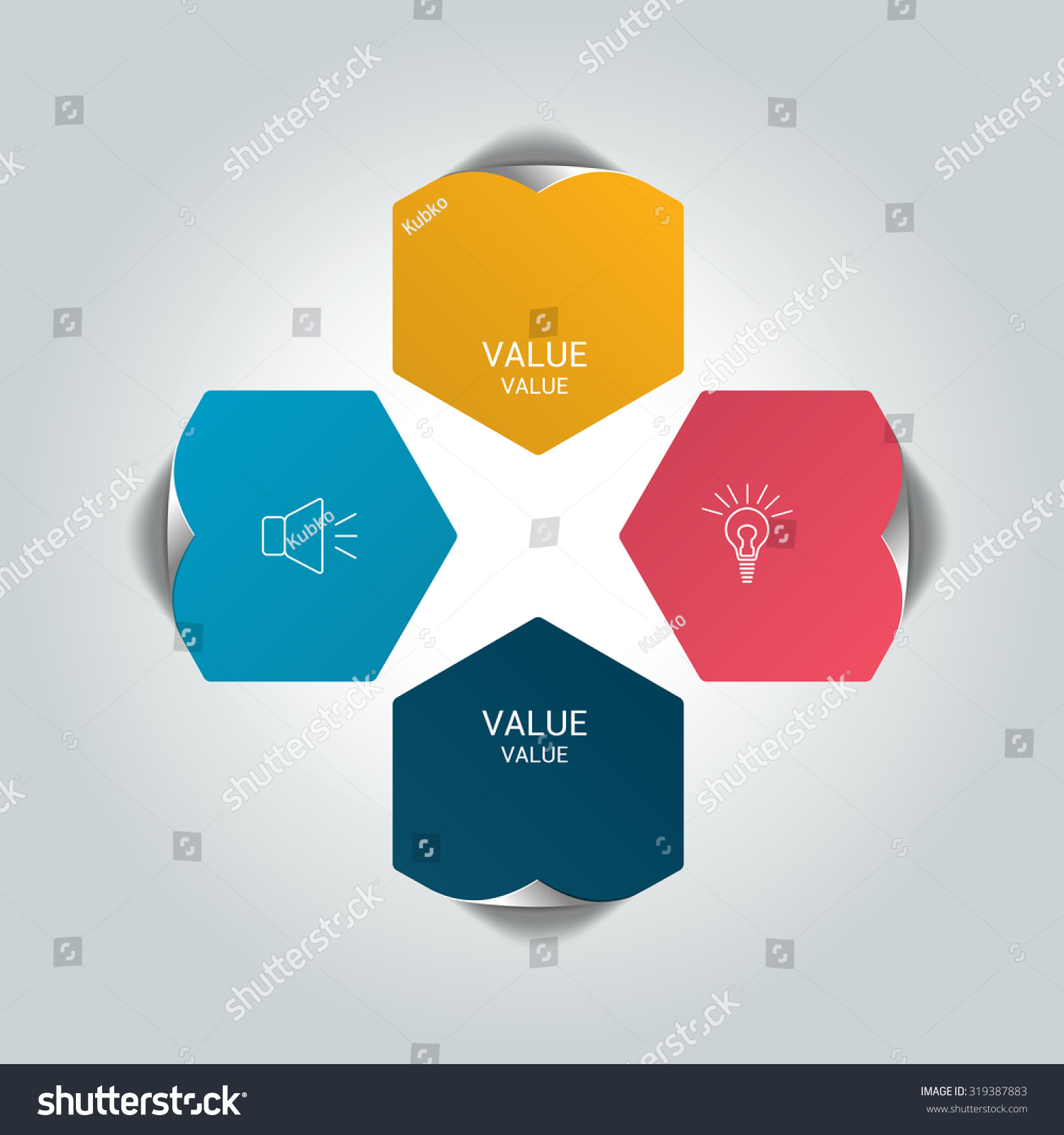 round-infographic-4-steps-net-flow-stock-vector-royalty-free-319387883