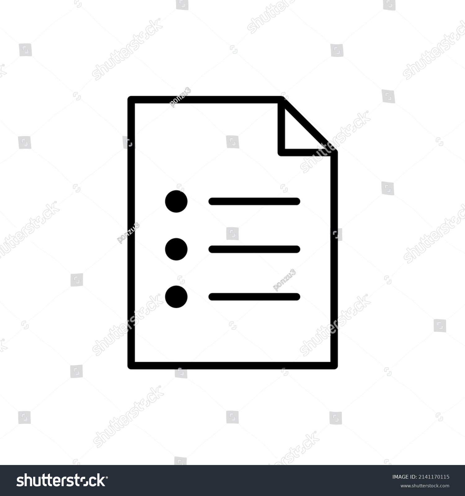 round-marked-list-documents-data-simple-stock-vector-royalty-free