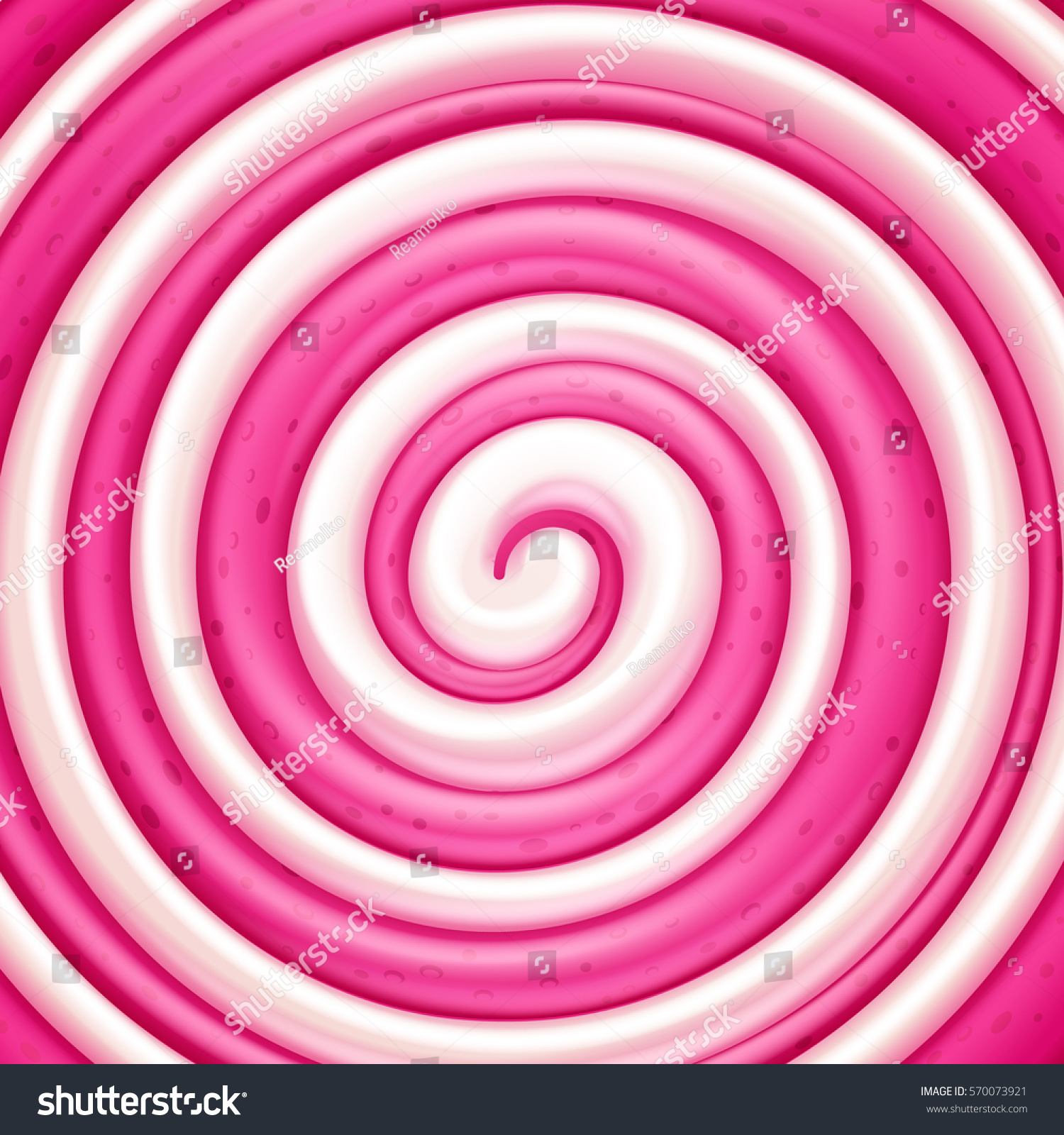 Round Pink Lollipop Background Sweet Candy Stock Vector (Royalty Free ...