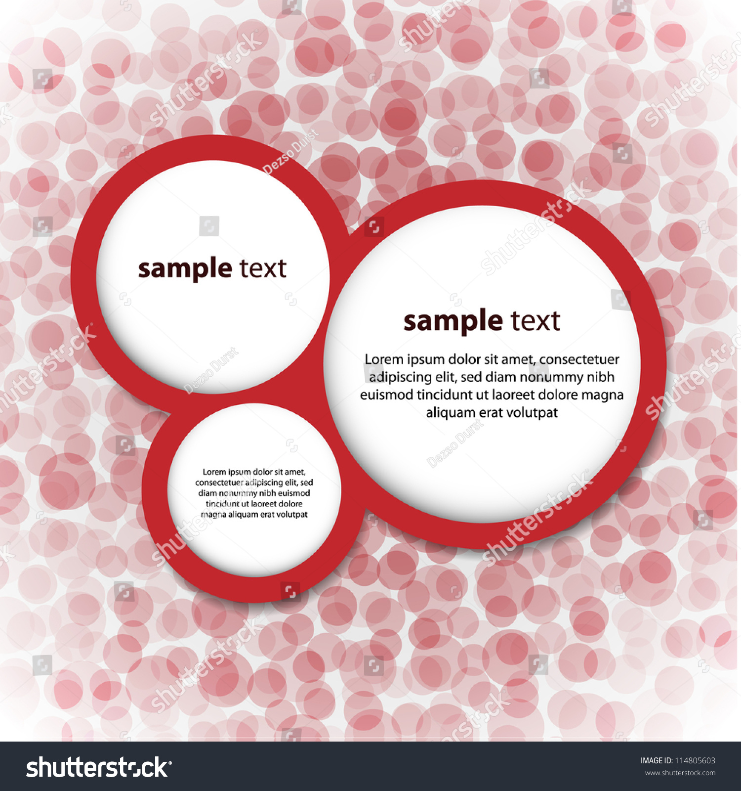 Round Text Fields Dotted Background Stock Vector (Royalty Free ...