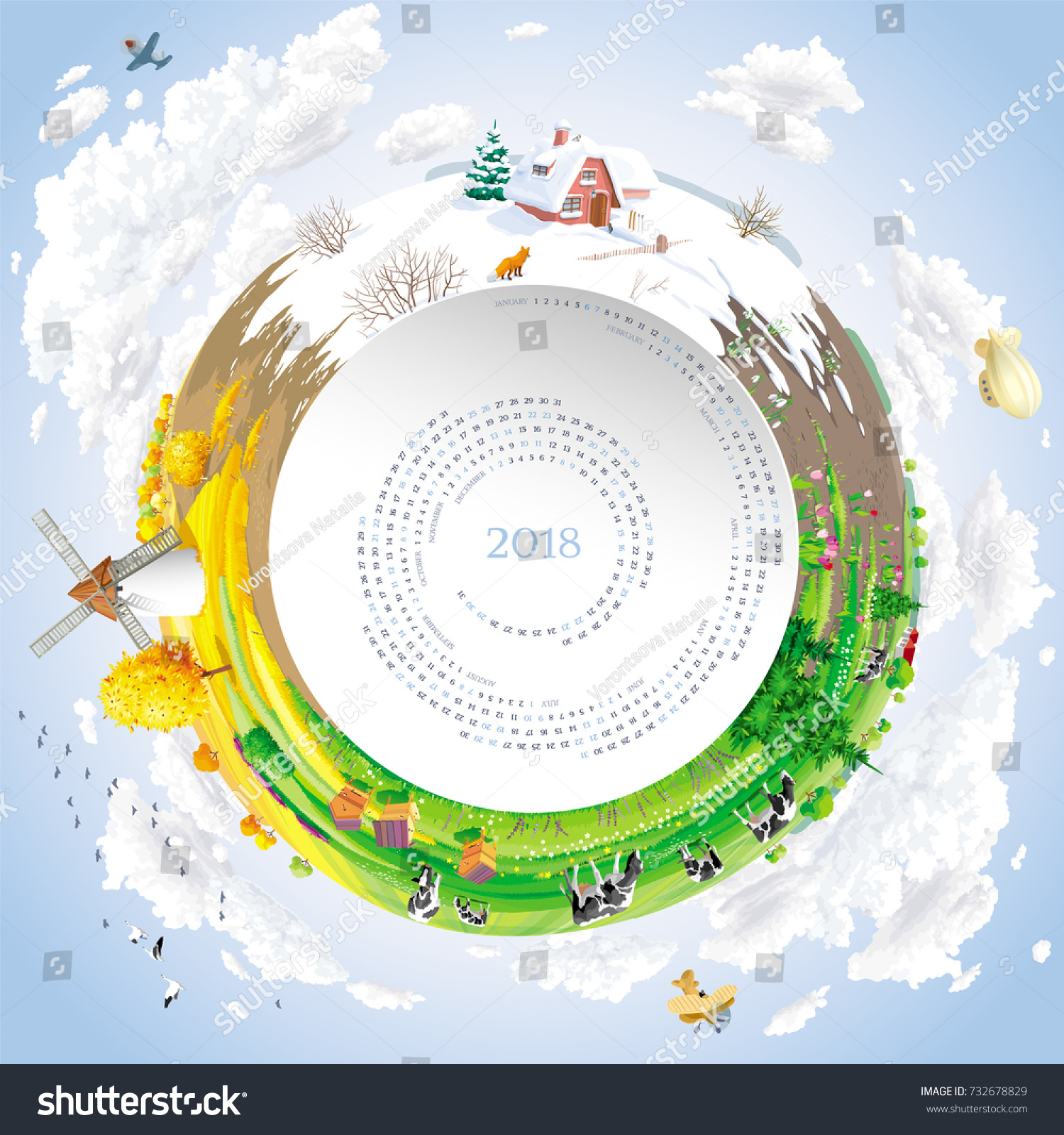 seasons calendar 2018