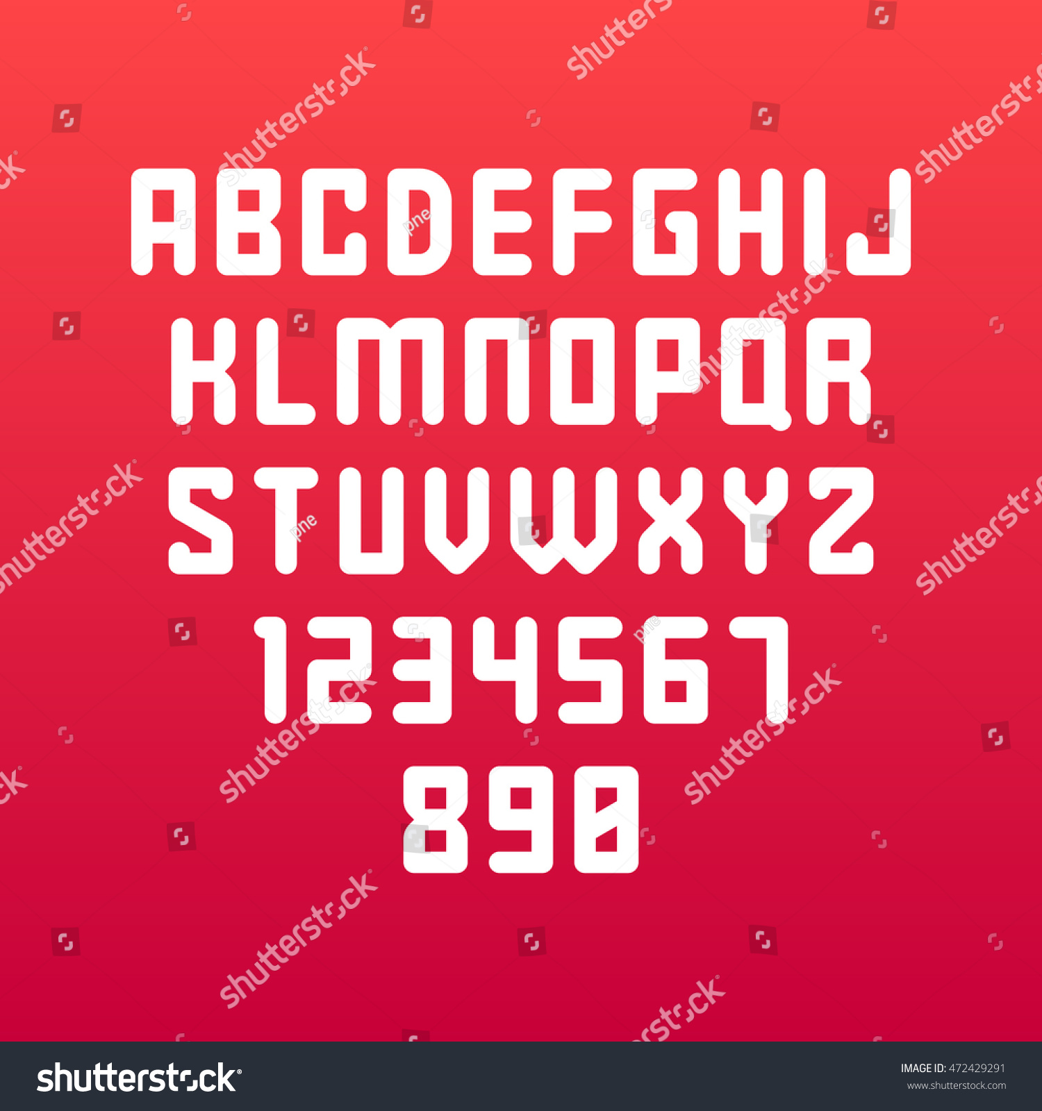 rounded-font-vector-alphabet-latin-letters