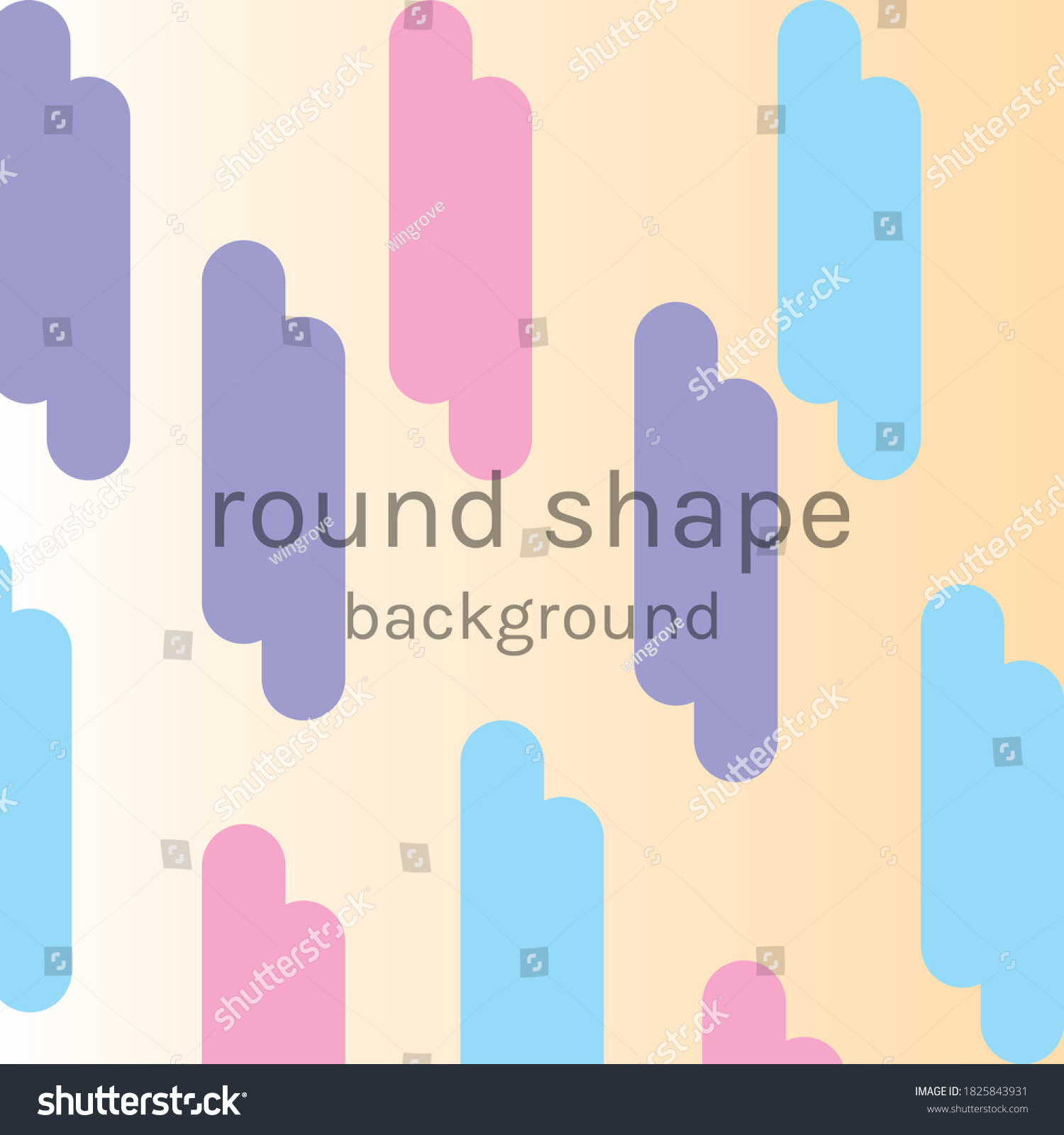 Rounded Shape Background Colorful Background Illustration Stock Vector ...