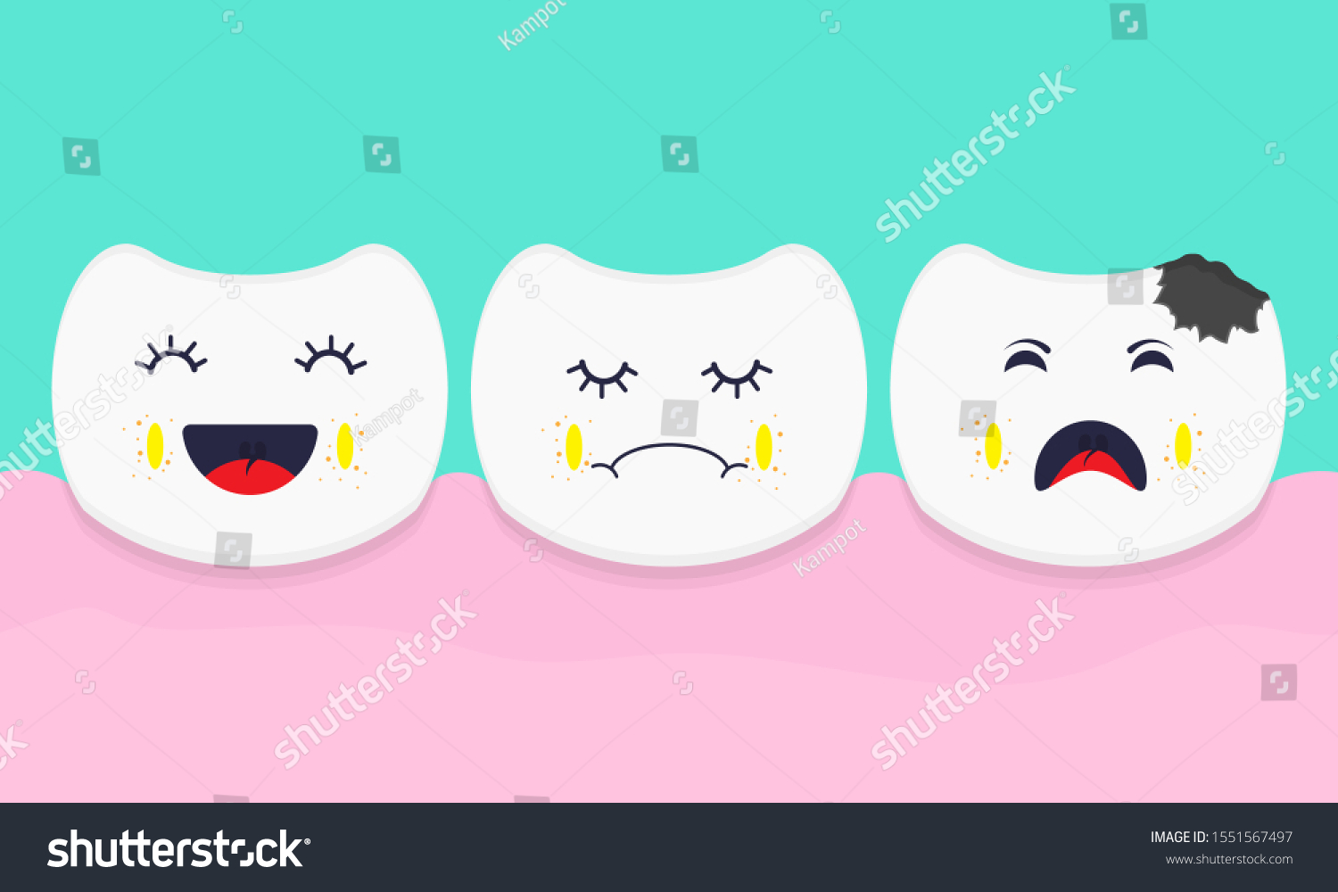 Row White Teeth Dentition Bad Tooth Stock Vector Royalty Free 1551567497 8274