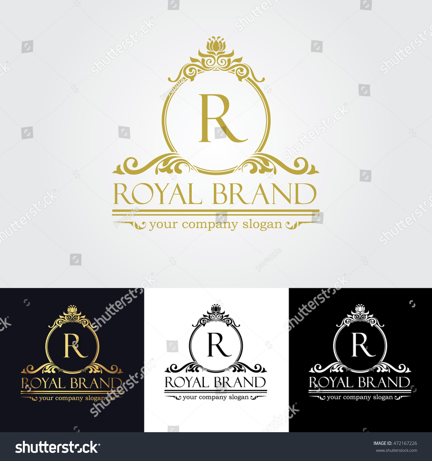 Royal Brand Logo Stock Vector (Royalty Free) 472167226 | Shutterstock