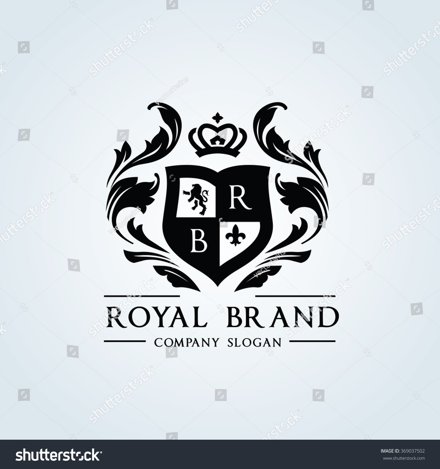 Royal Brand Logo,Crown Logo,Lion Logo,Crest Logo,Vector Logo Template ...