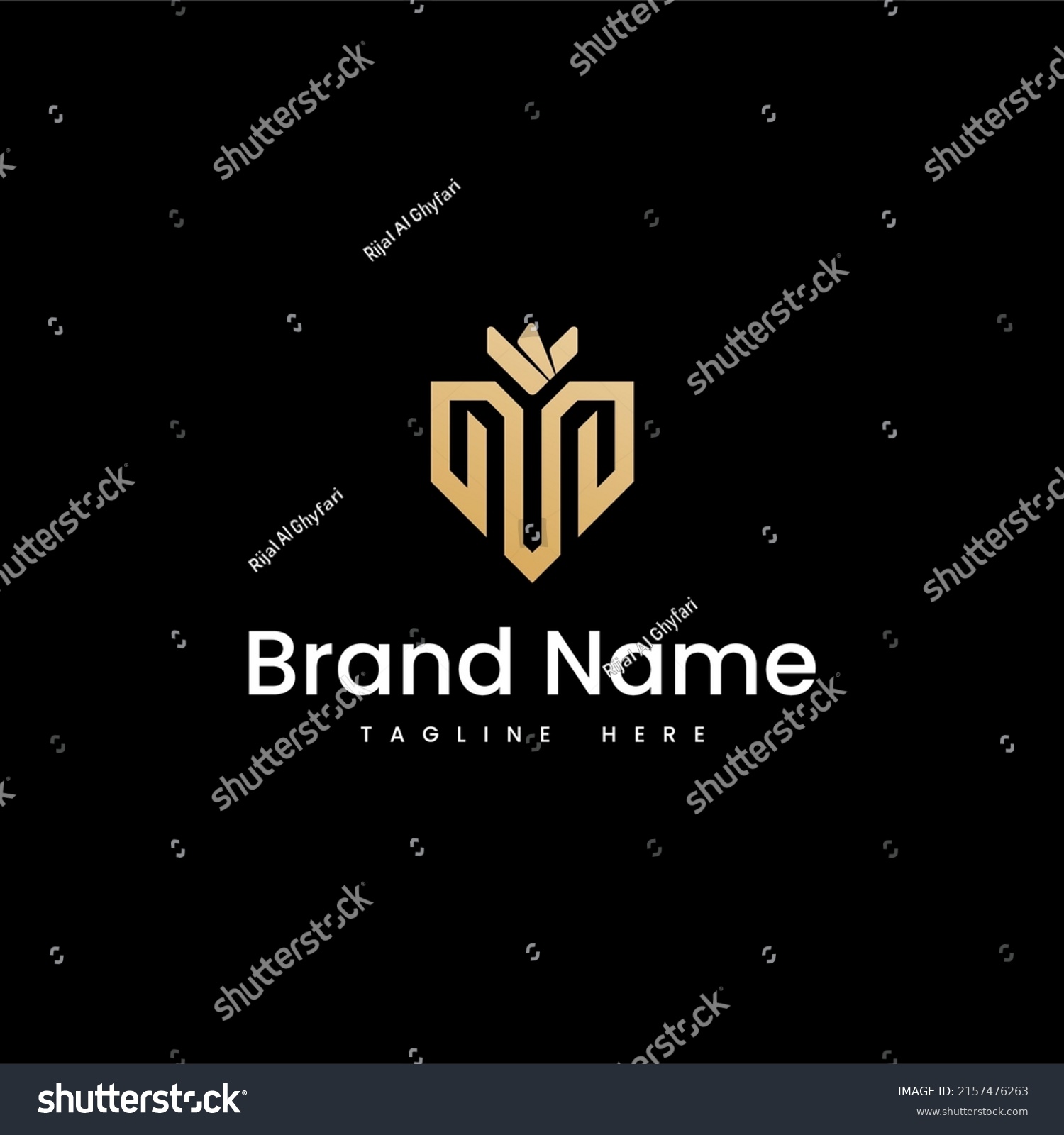 Royal Crown Letter M Logo Template Stock Vector (Royalty Free ...