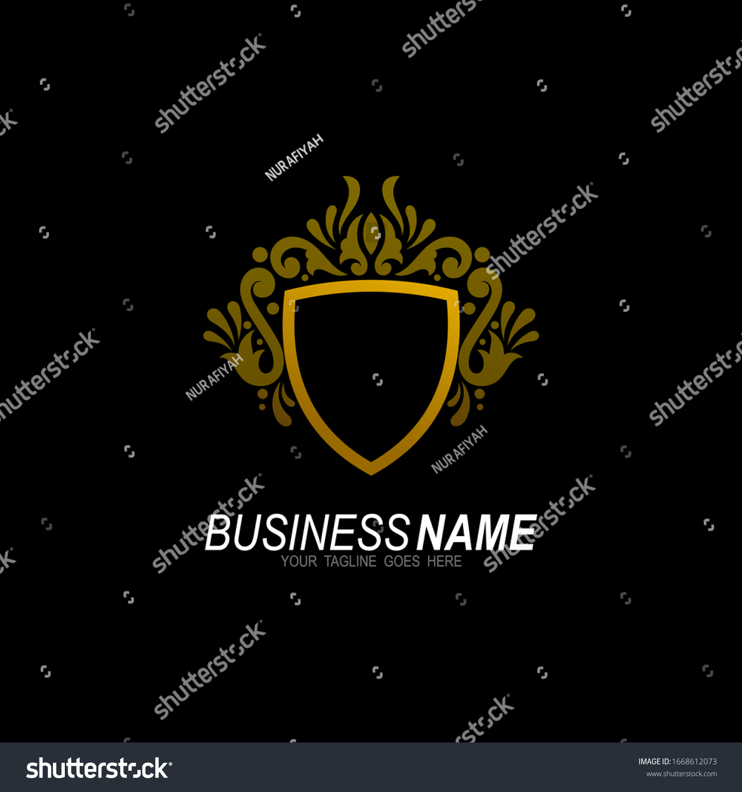 Royal Professional Crest Logo Classic Logo Stock Vector (Royalty Free ...