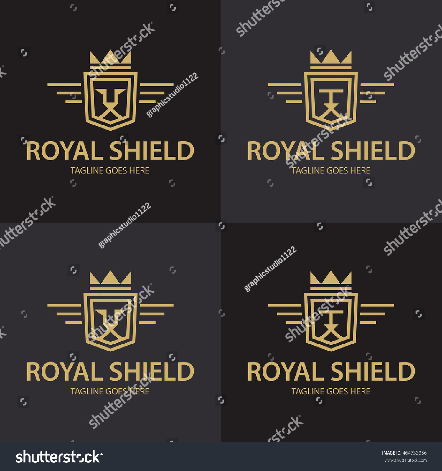 Royal Shield Logo Design Templatelion Estate Vector Có Sẵn Miễn Phí