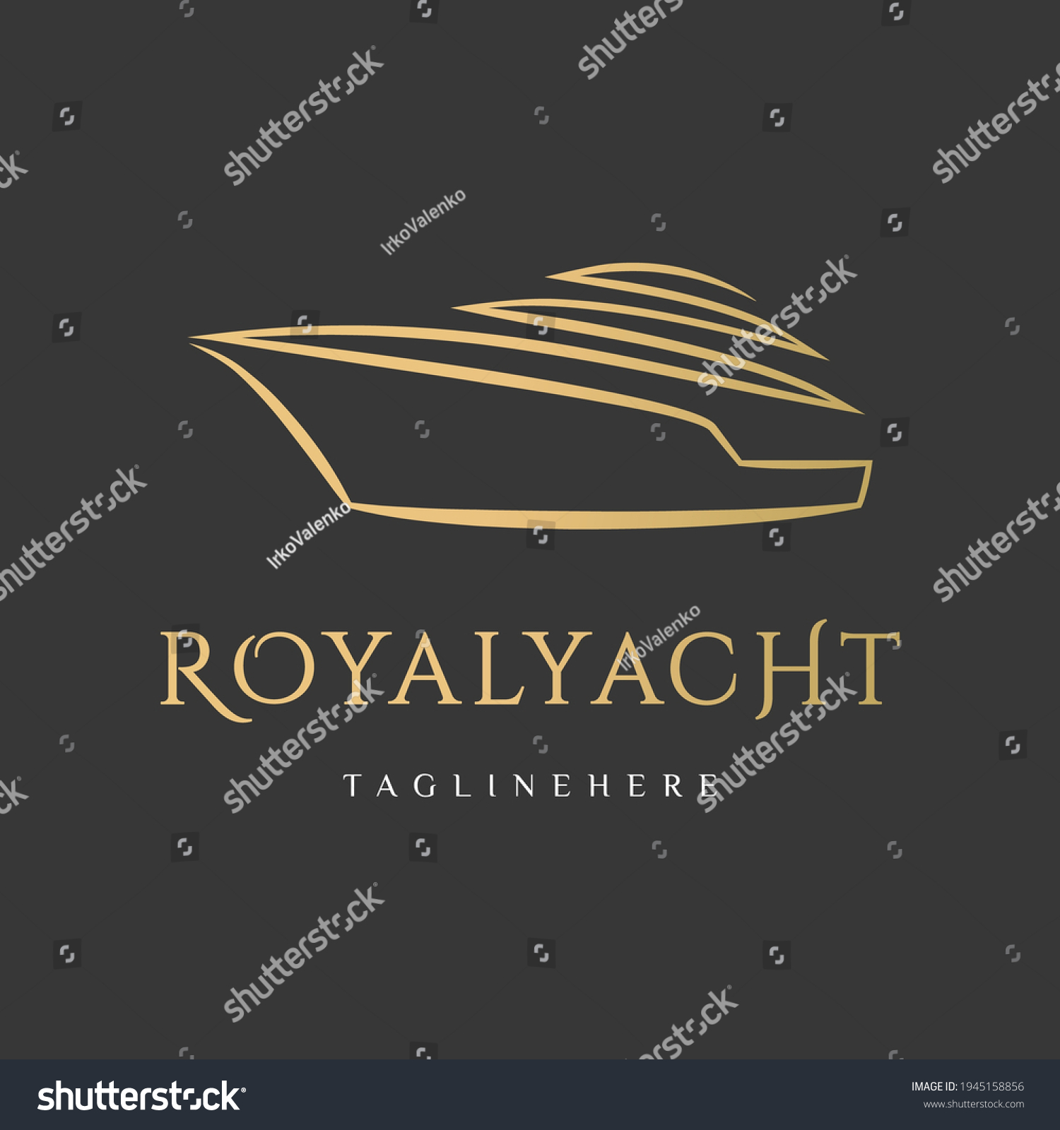 Royal Yacht Club Logo Abstract Graphic Stock Vector (Royalty Free ...