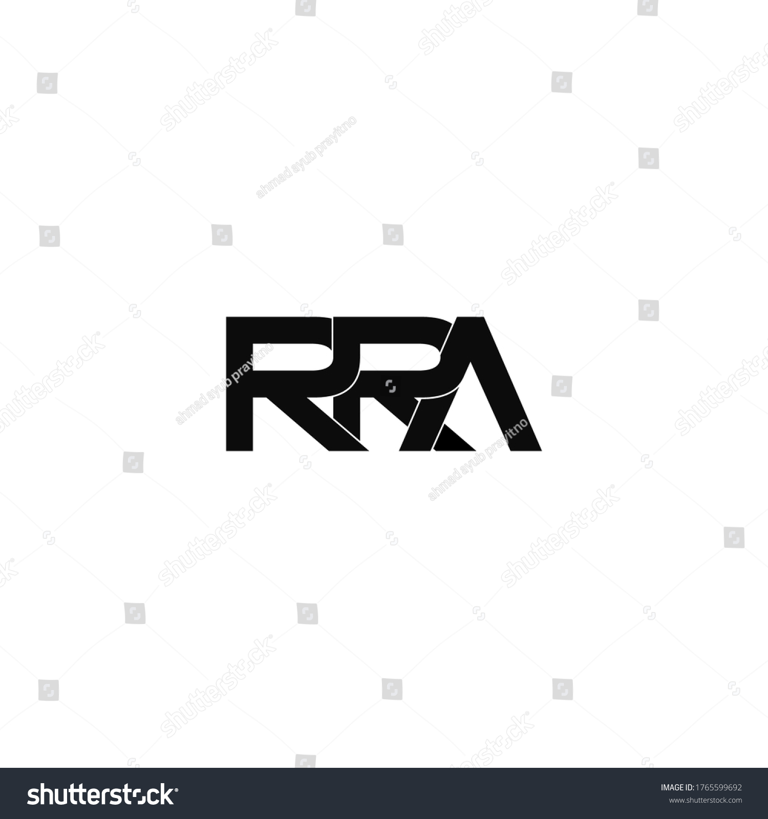 Rra Letter Original Monogram Logo Design Stock Vector (Royalty Free ...