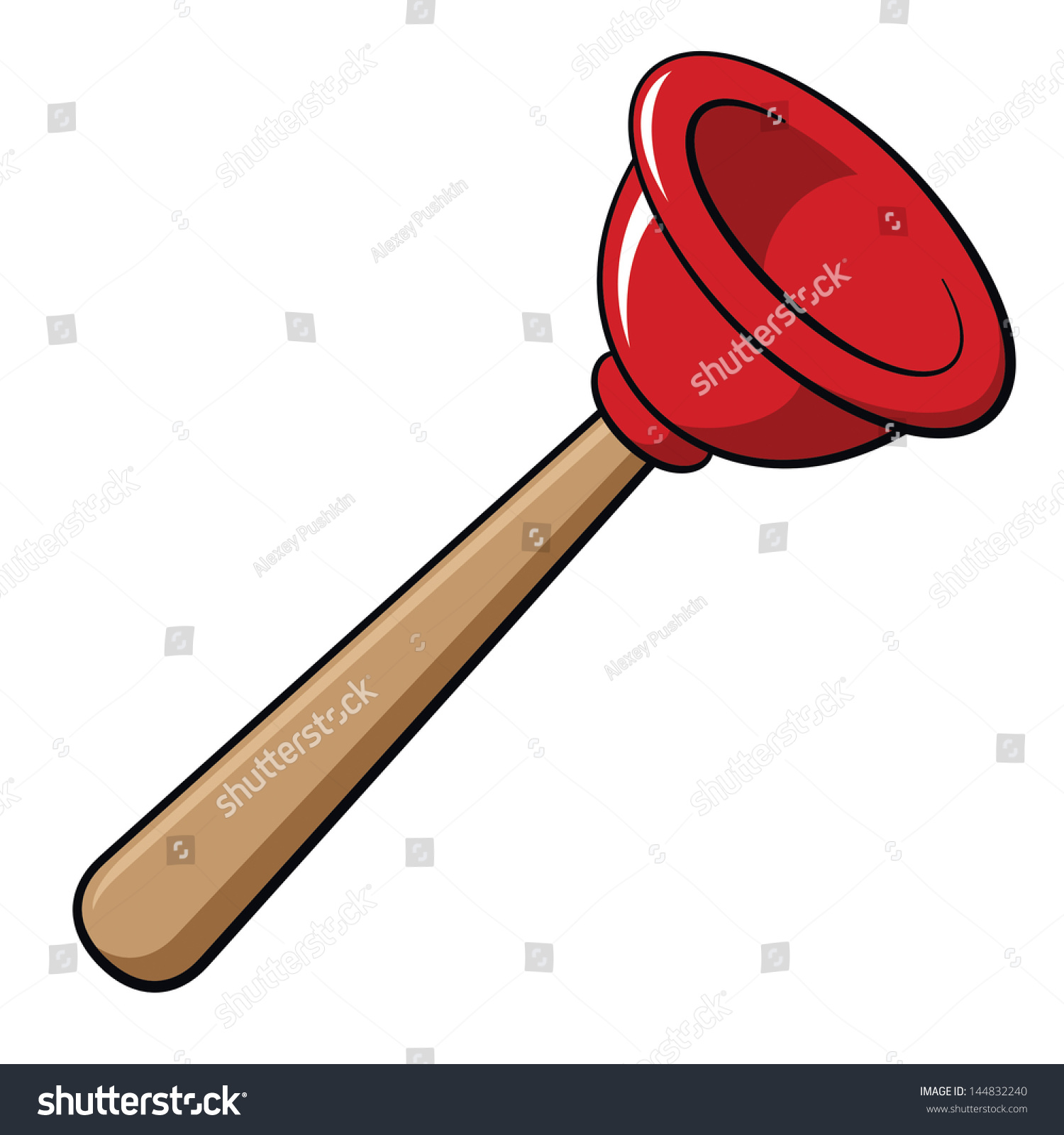 Rubber Plunger, Vector Illustration 144832240 Shutterstock