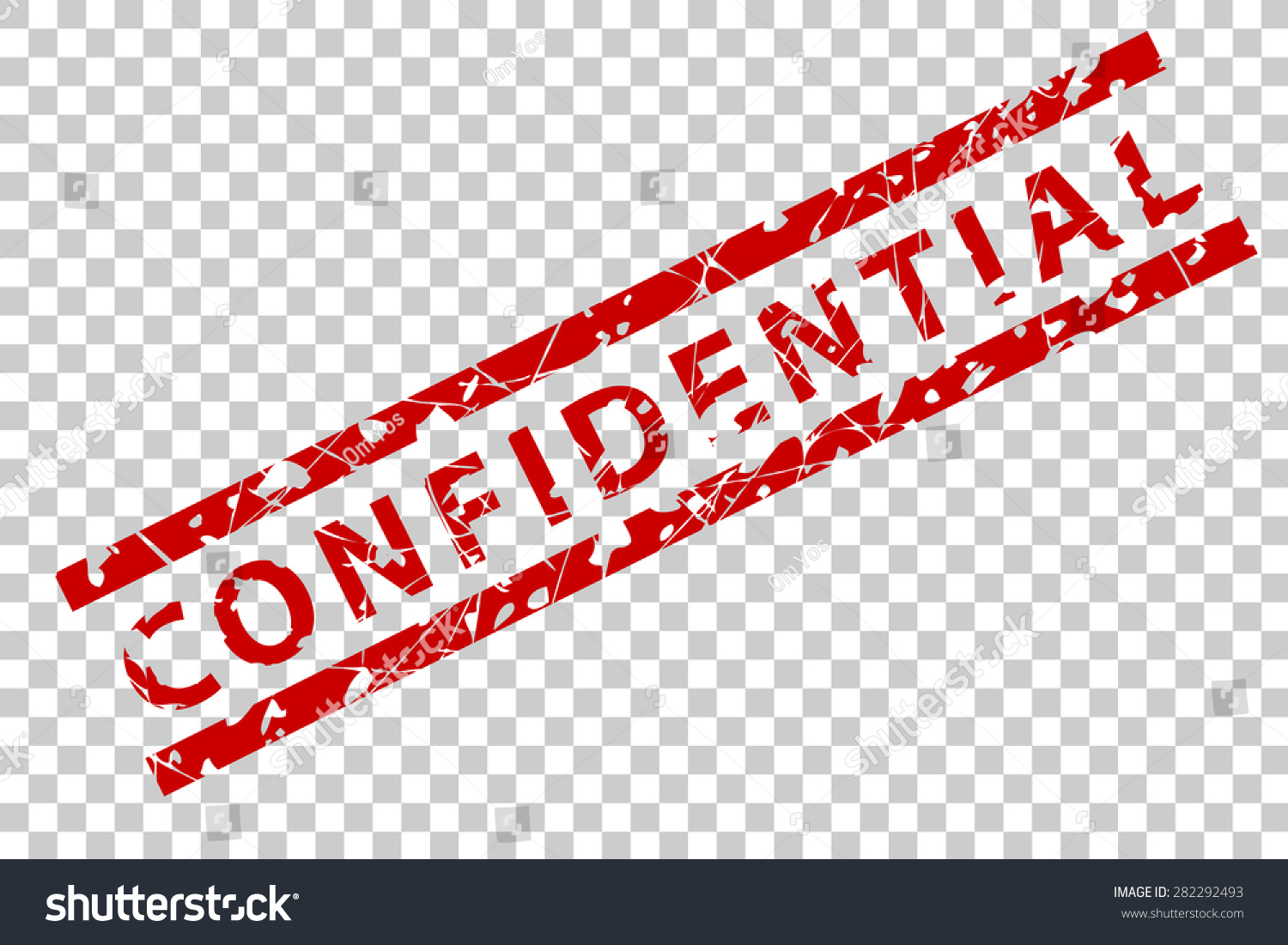 Rubber Stamp Confidential Stock Vector (Royalty Free) 282292493