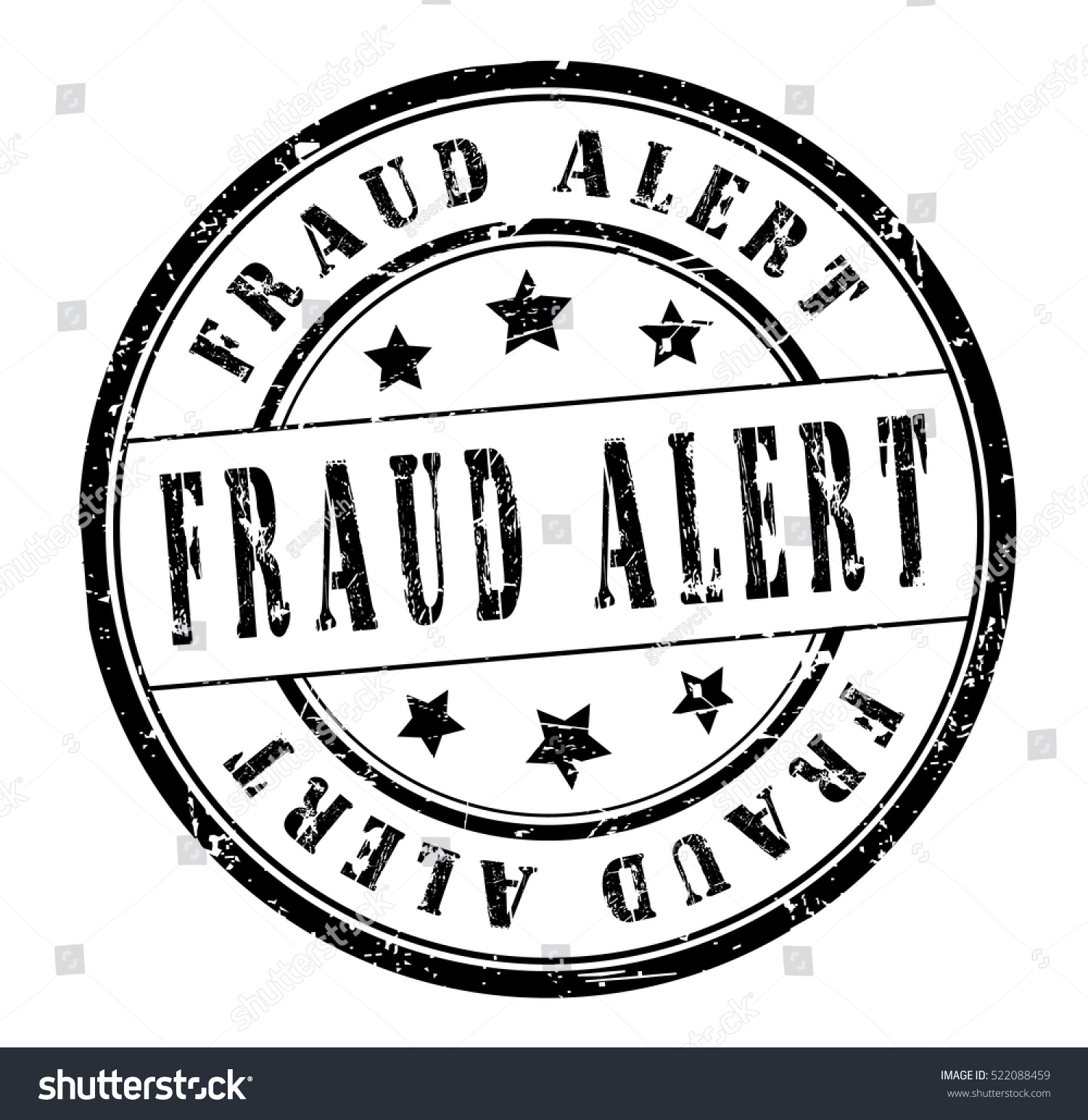 Rubber Stamp Text Fraud Alert On Stock Vector (Royalty Free) 522088459 ...