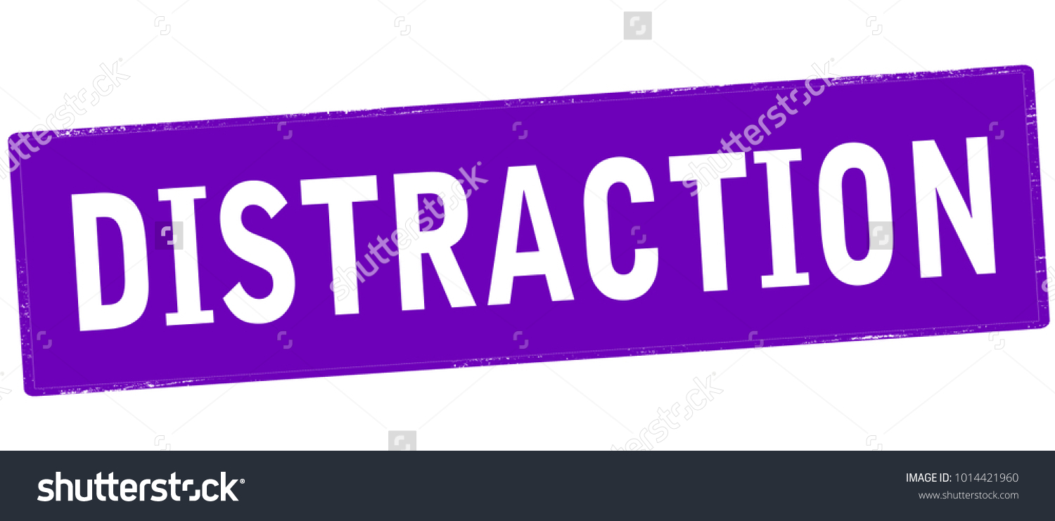 Rubber Stamp Word Distraction Inside Vector Stock Vector (Royalty Free ...