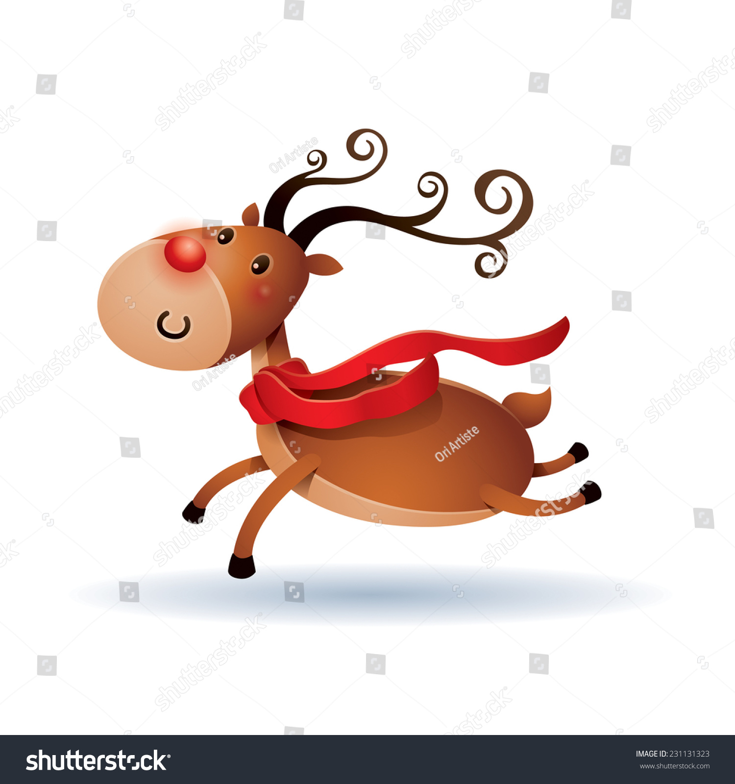 Rudolph Stock Vector Illustration 231131323 : Shutterstock