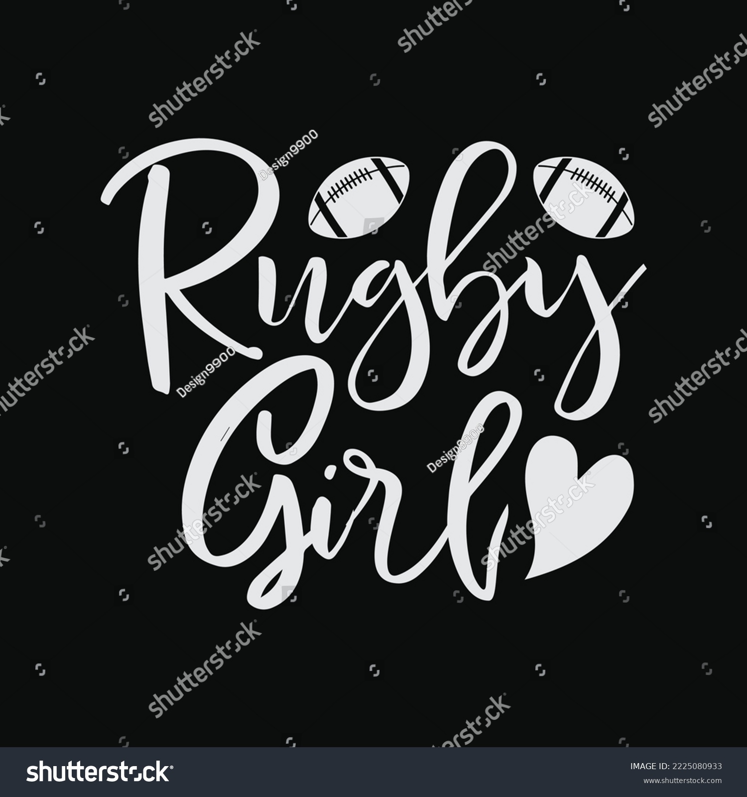 SVG of Rugby Girl funny gifts t-shirt design svg