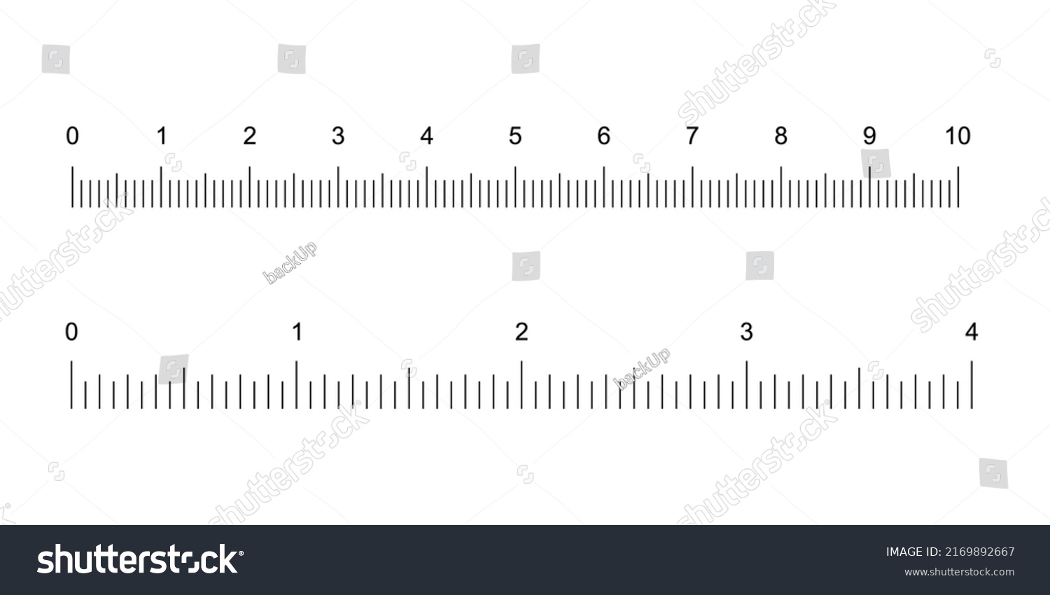 Ruler Tape Set Vertical Black Line Stock Vector (royalty Free 