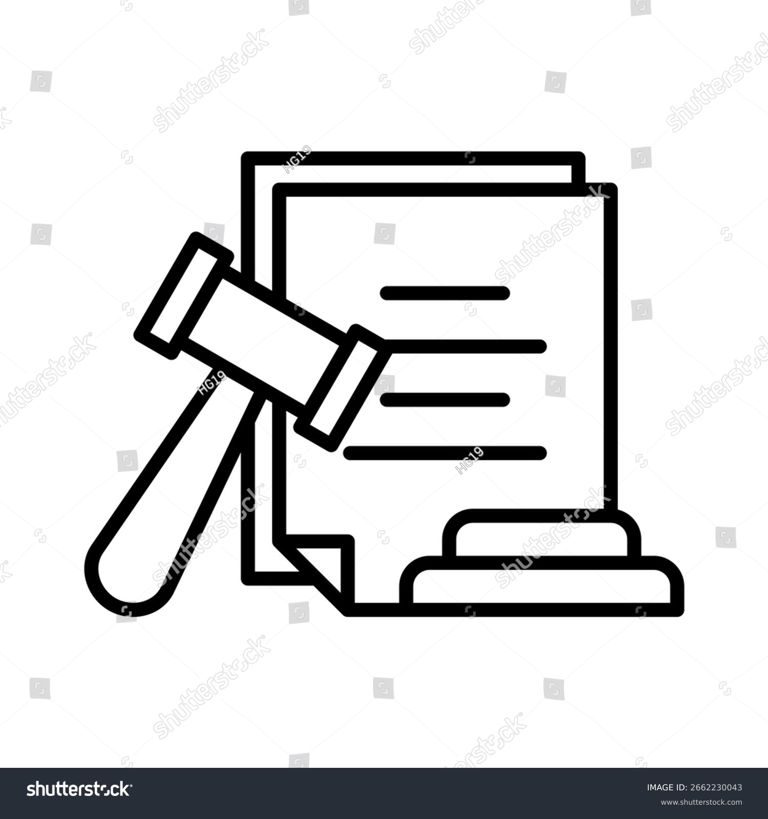 black gavel document legal concept clip art preview
