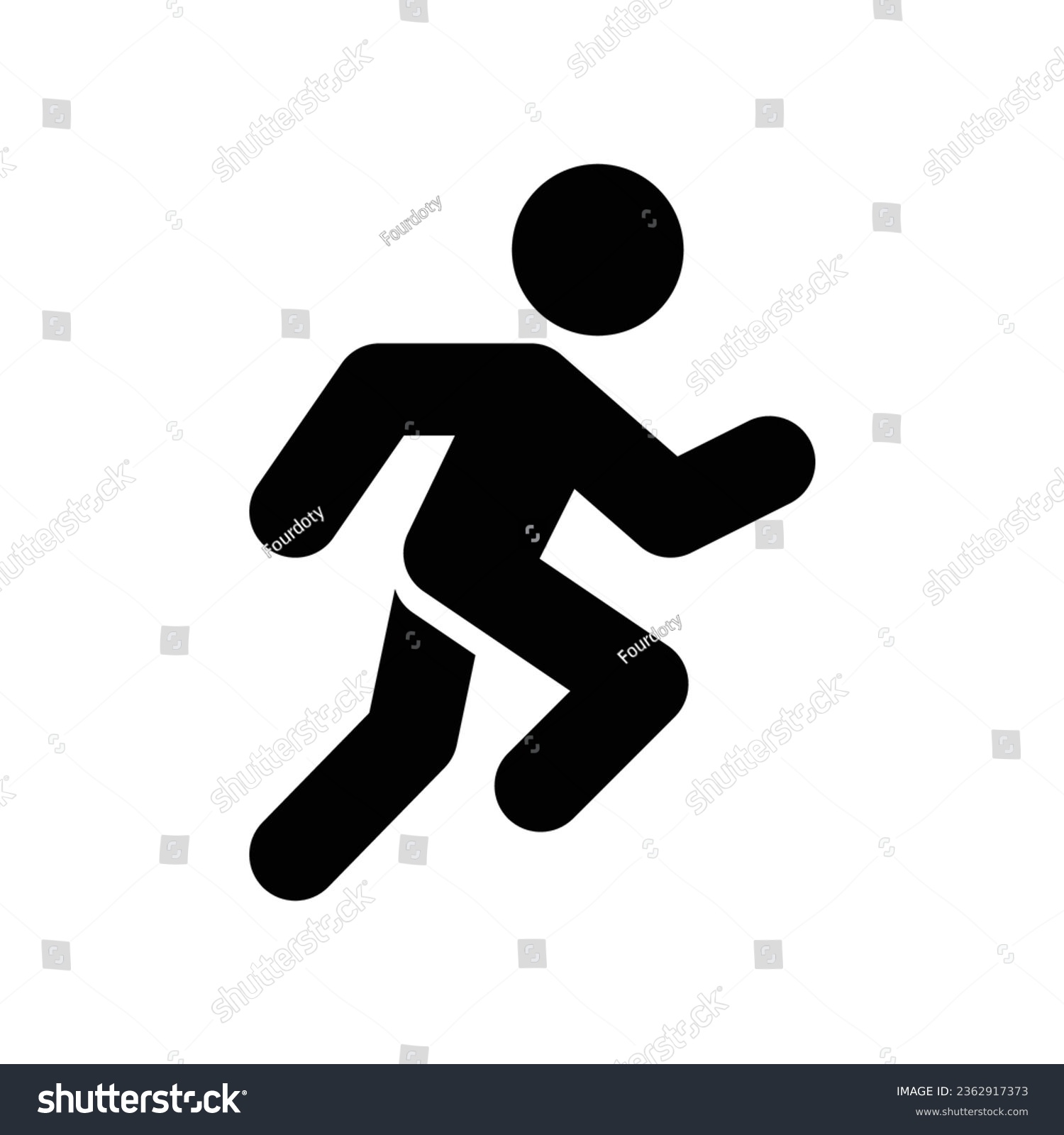 SVG of Run icon. Simple solid style. Running man, person, active, action, runner, athlete, sprint, fast, people, sport concept. Black silhouette, glyph symbol. Vector isolated on white background. SVG. svg