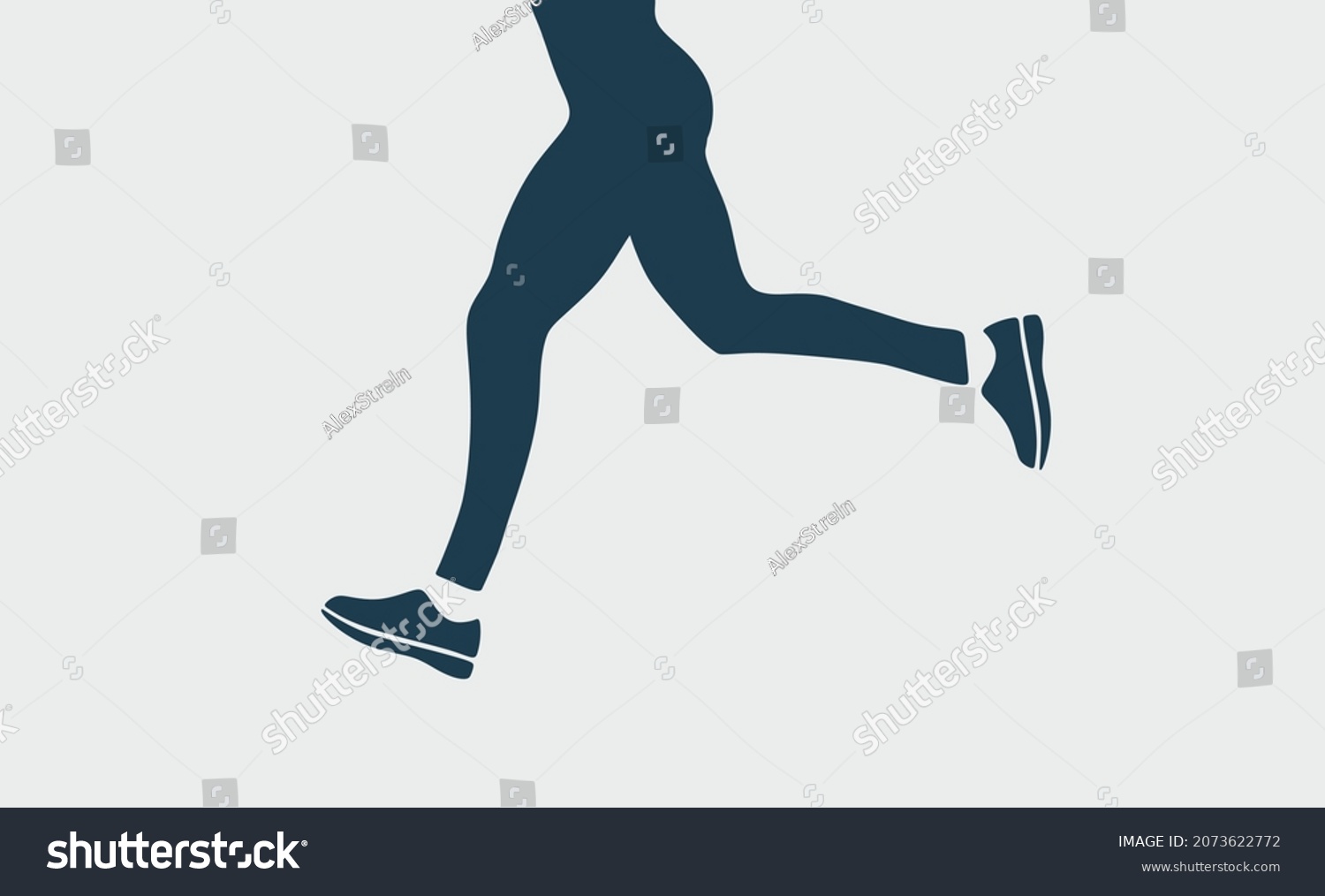 SVG of Run. Jogging. SVG. Man or woman running outside in shorts and lace up sneakers. Runner training. Active leisure. Health lifestyle.Outdoor recreation activity. Color flat vector  illustration.Isolated. svg