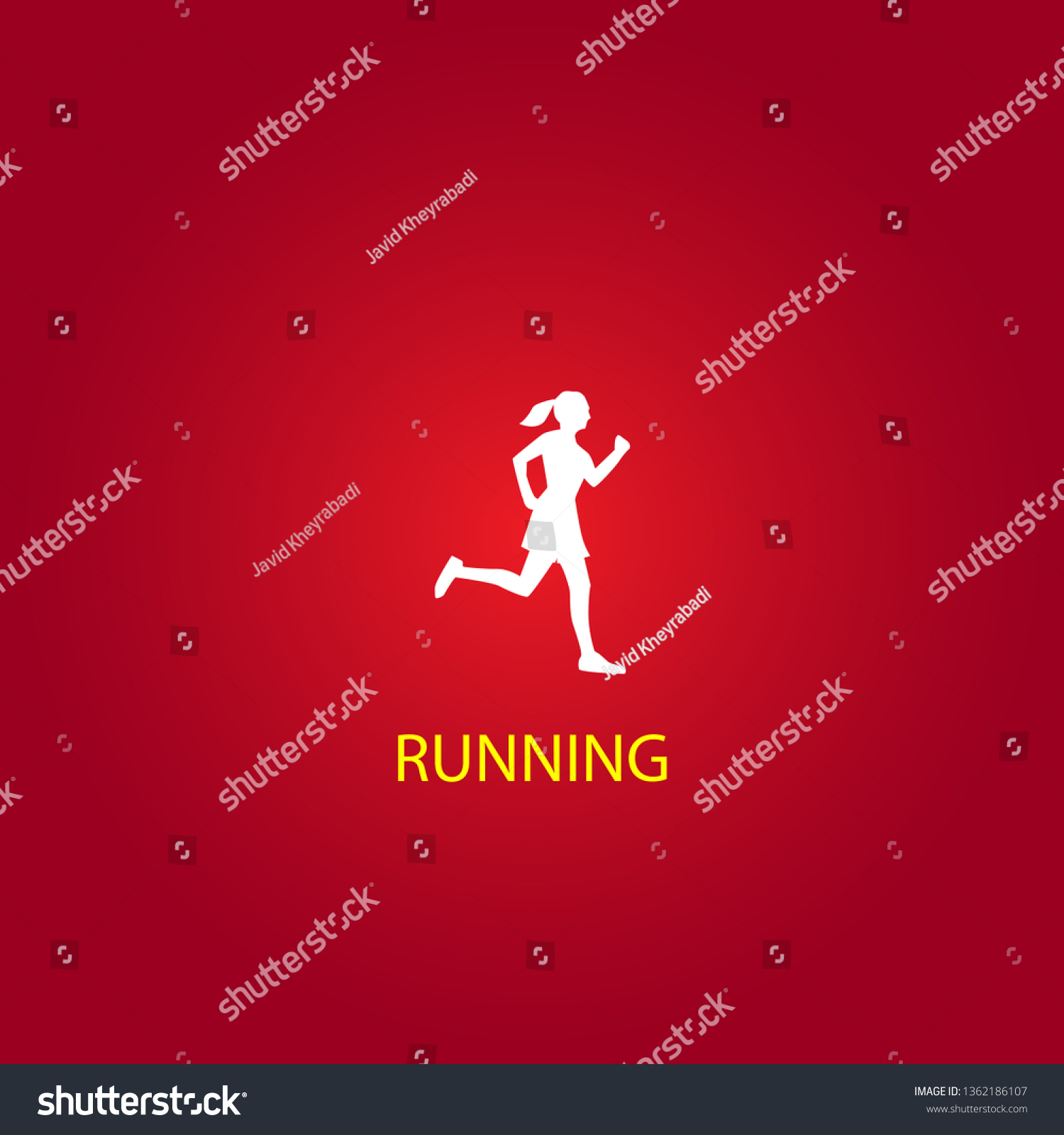 Runner Woman Icon Running Woman Vector Stock Vector Royalty Free