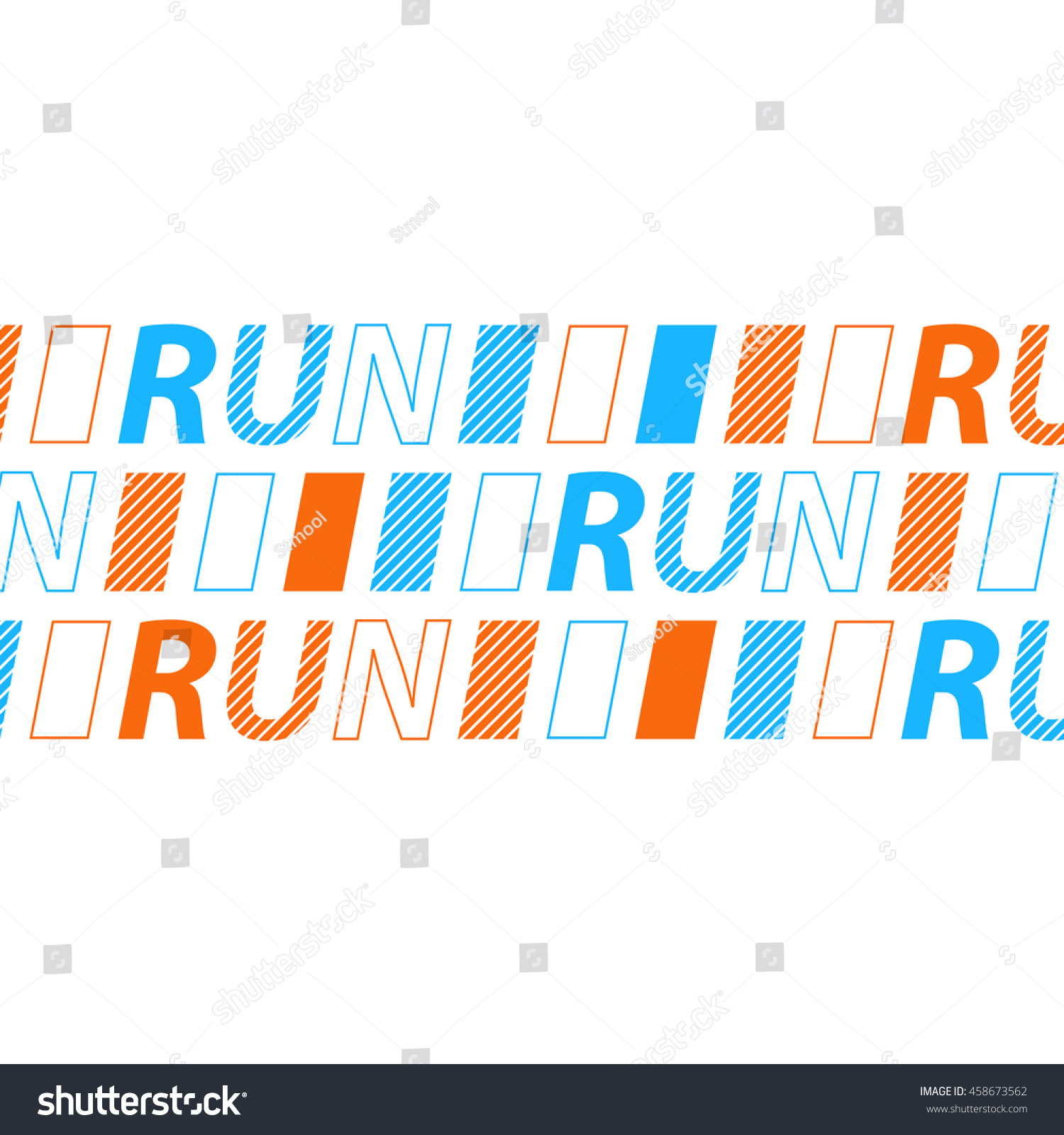 Running Event Identity Marathon Competition Background Stock