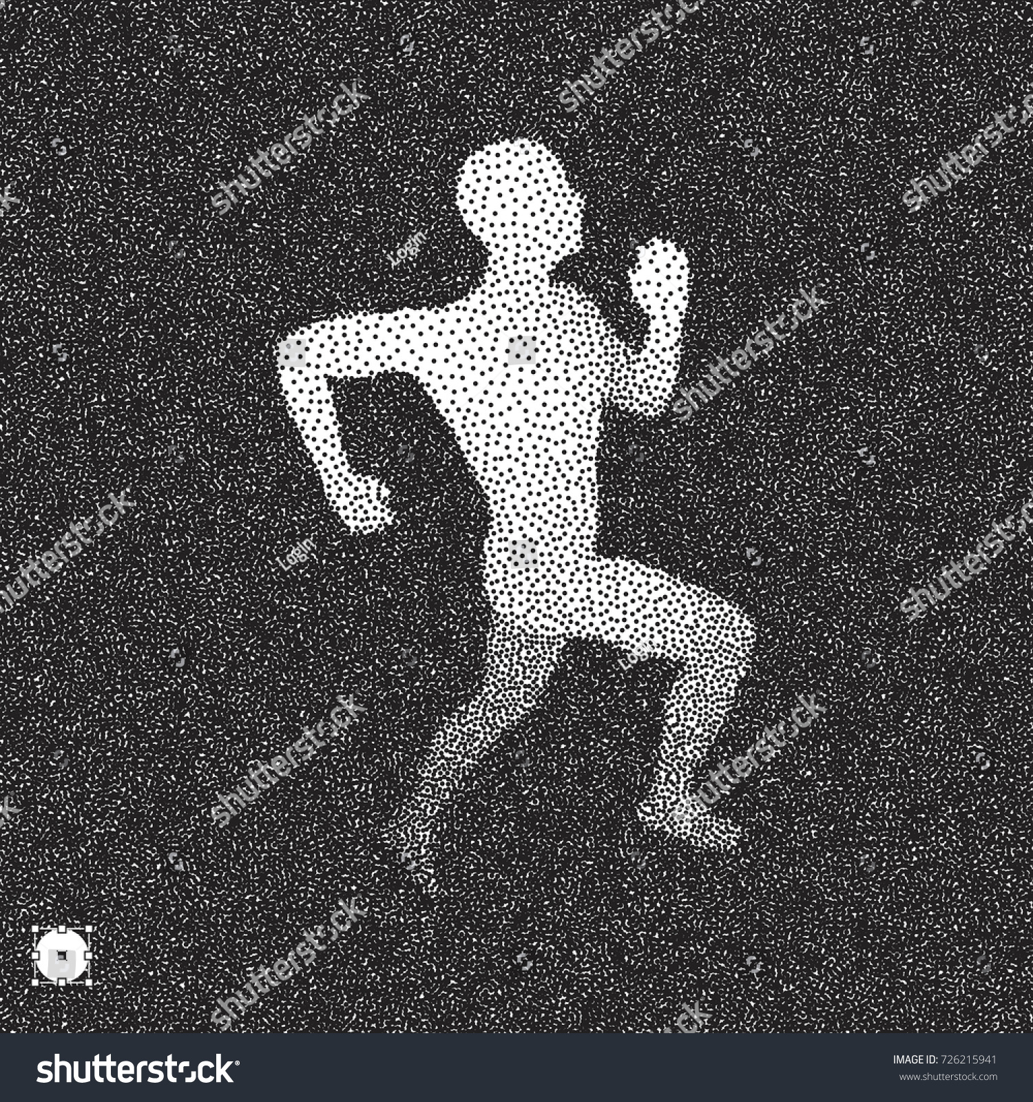 Running Man 3d Model Man Black Stock Vector (Royalty Free) 726215941 ...