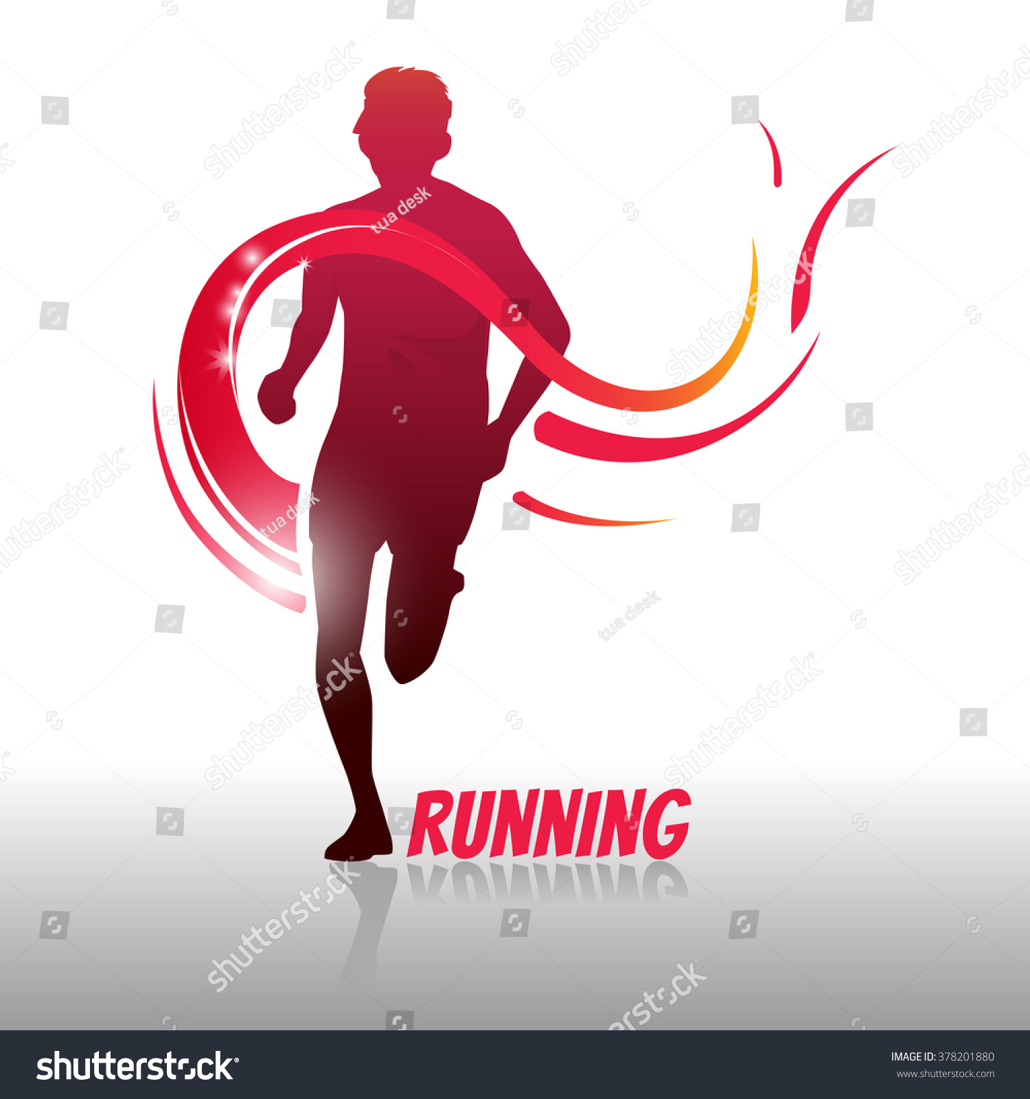 Running Man Logo Symbol Create By Stock Vector (Royalty Free) 378201880 ...