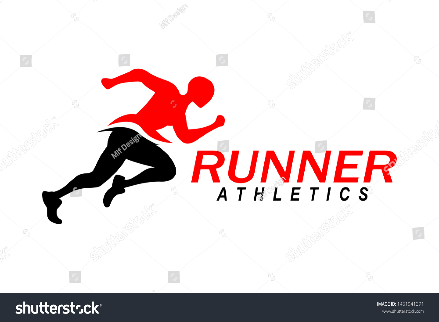 Running Man Logo Design Vector Symbol Stock Vector (Royalty Free ...