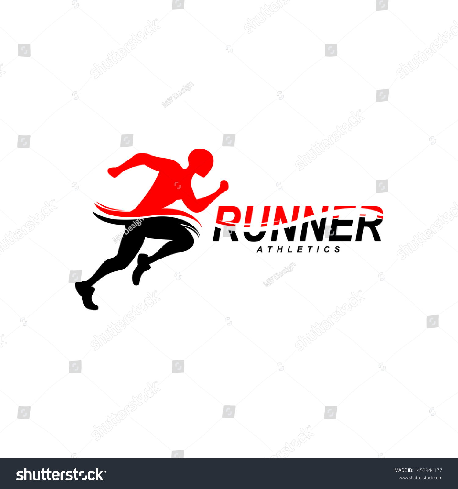 Running Man Logo Design Vector Symbol Stock Vector (Royalty Free ...