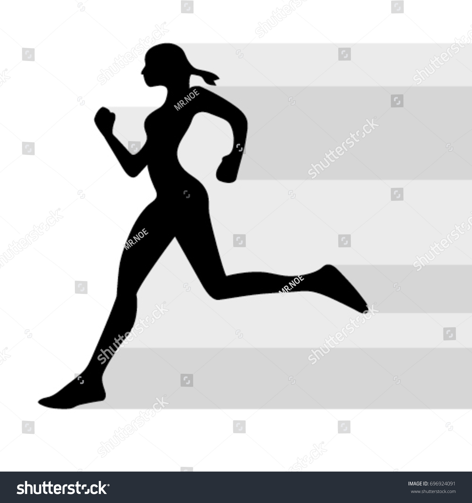 Running Marathon People Run Vector Illustration: vector de stock (libre ...