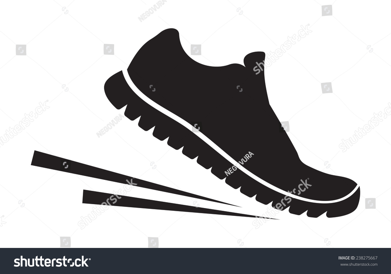 Running Shoes Icon Stock Vector (Royalty Free) 238275667 - Shutterstock