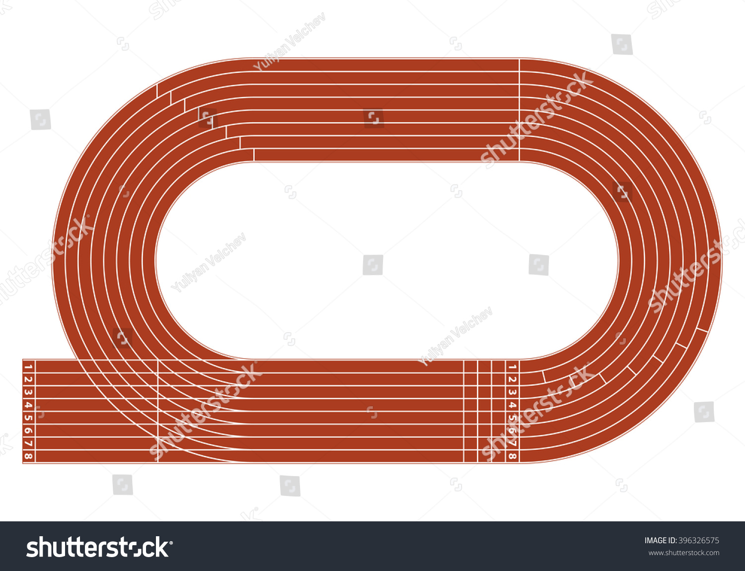 Track And Field Labelled Diagram