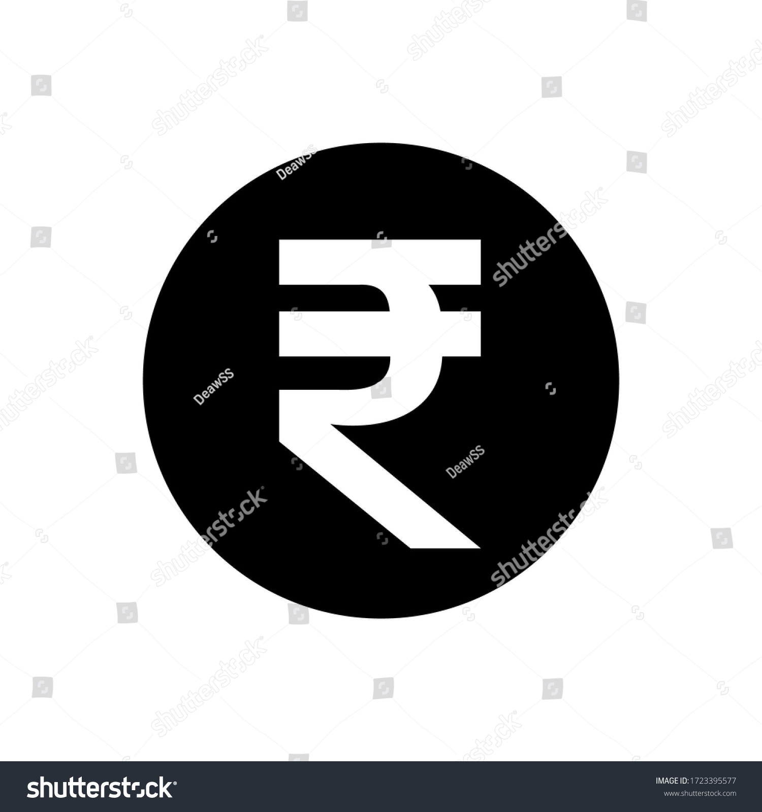 SVG of rupee currency coin black for icon isolated on white, rupee money for app symbol, simple flat rupee money, currency digital rupee coin for financial concept, vector svg